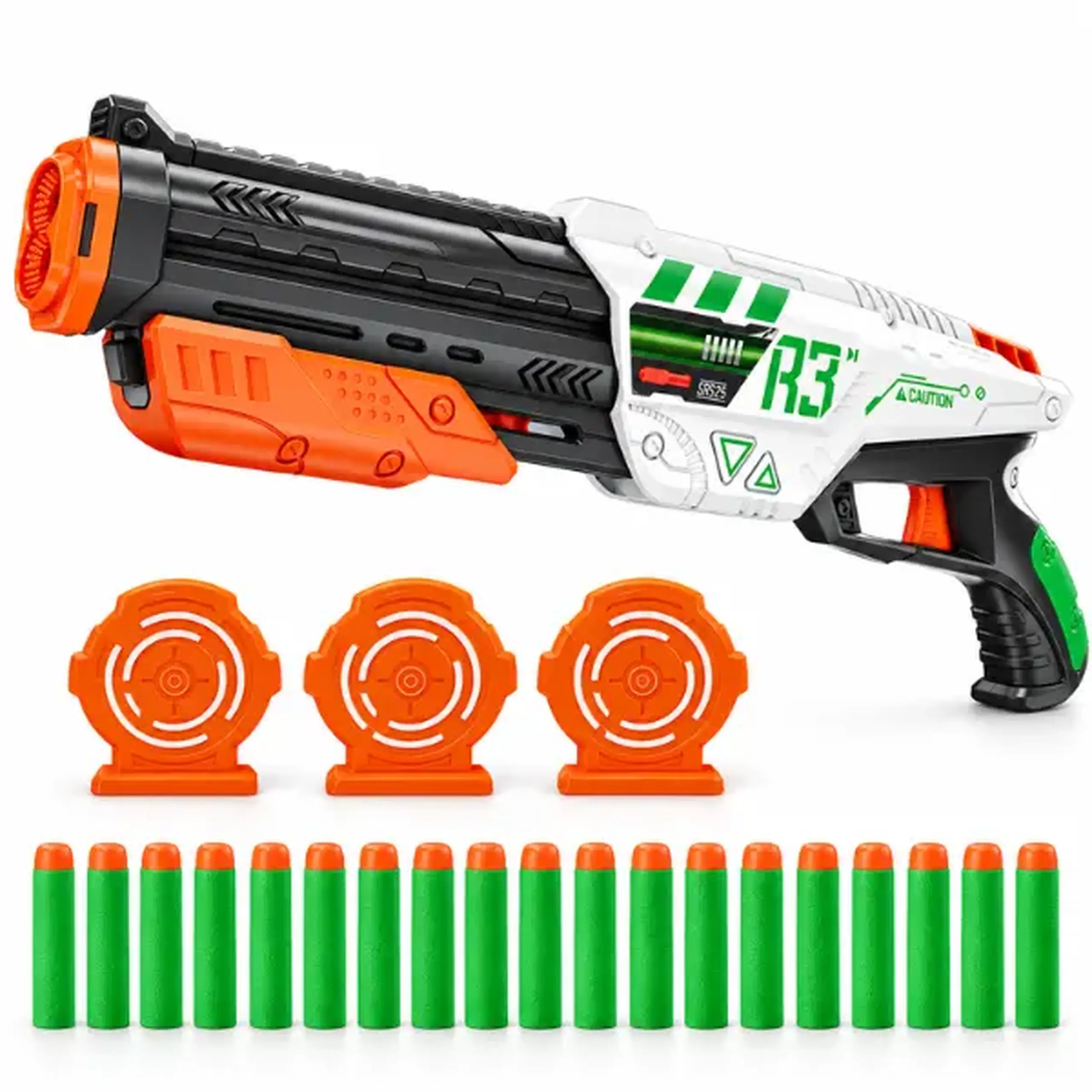 #05 Blaster de jucărie cu 20 de gloanțe moi și 3 ținte