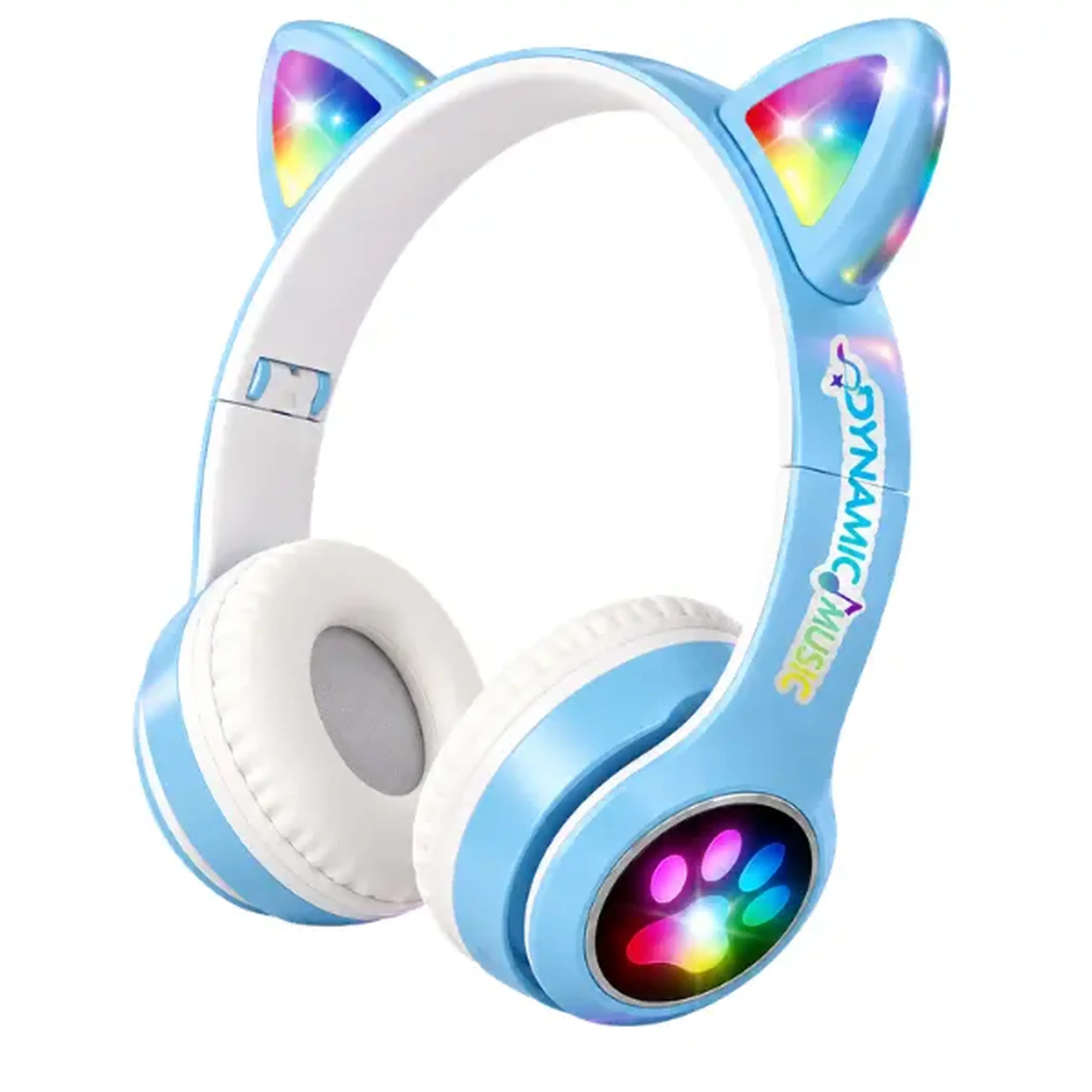 #05 Căști wireless „Music” cu urechiușe și iluminare, 5 culori