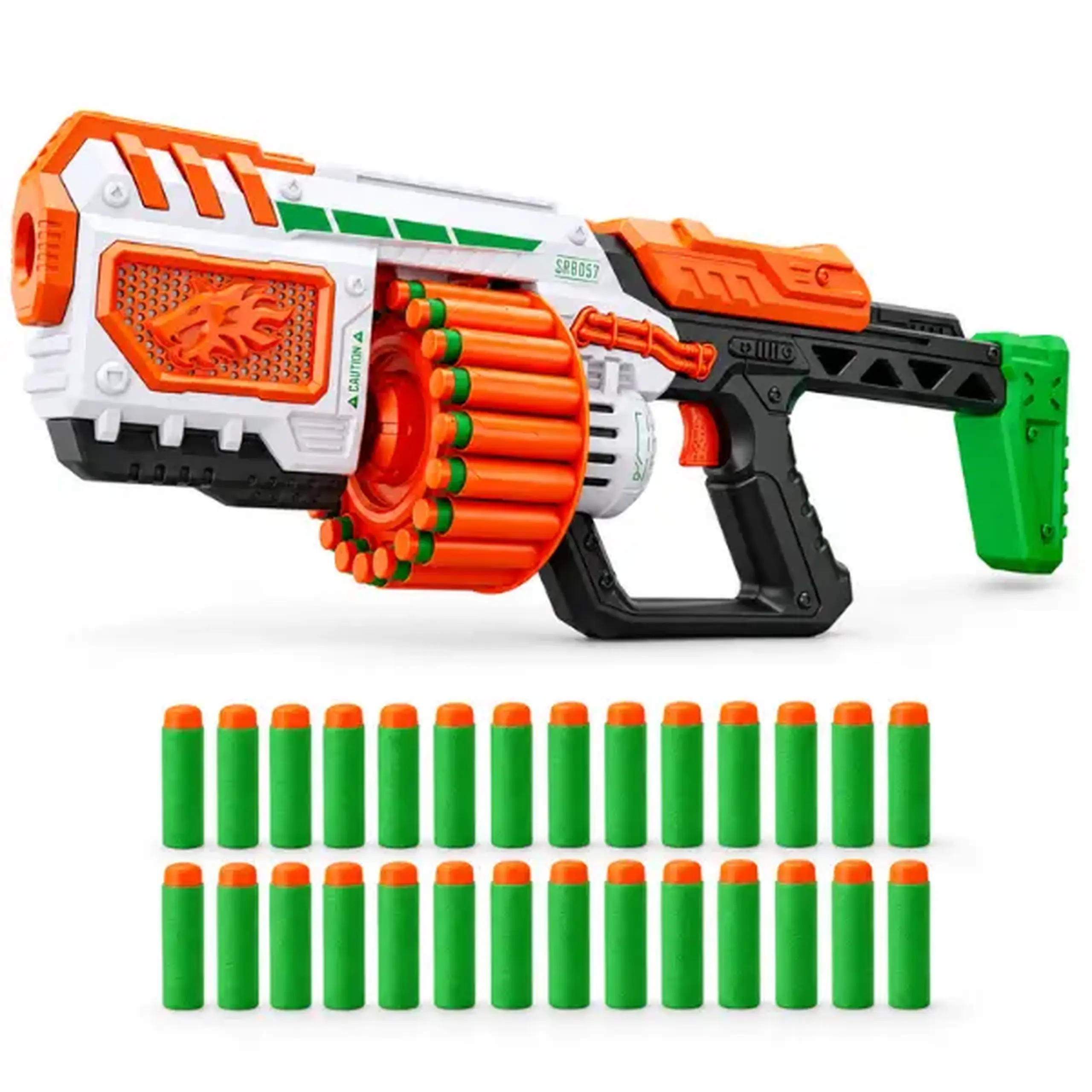#05 Blaster de jucărie cu butoiaș și 24 gloanțe moi