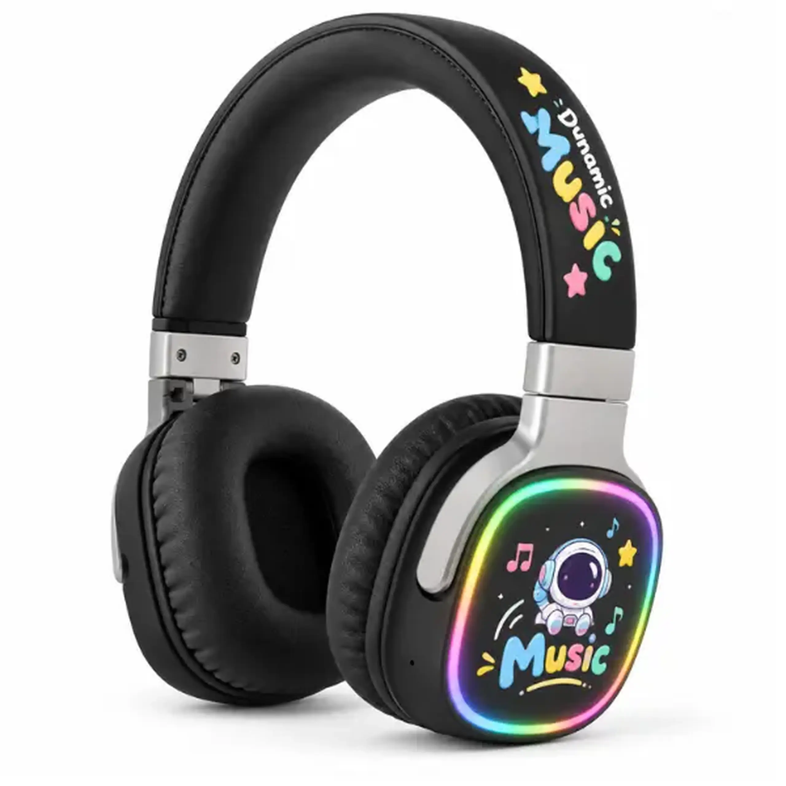 #05 Căști wireless „Music” cu iluminare, 6 culori