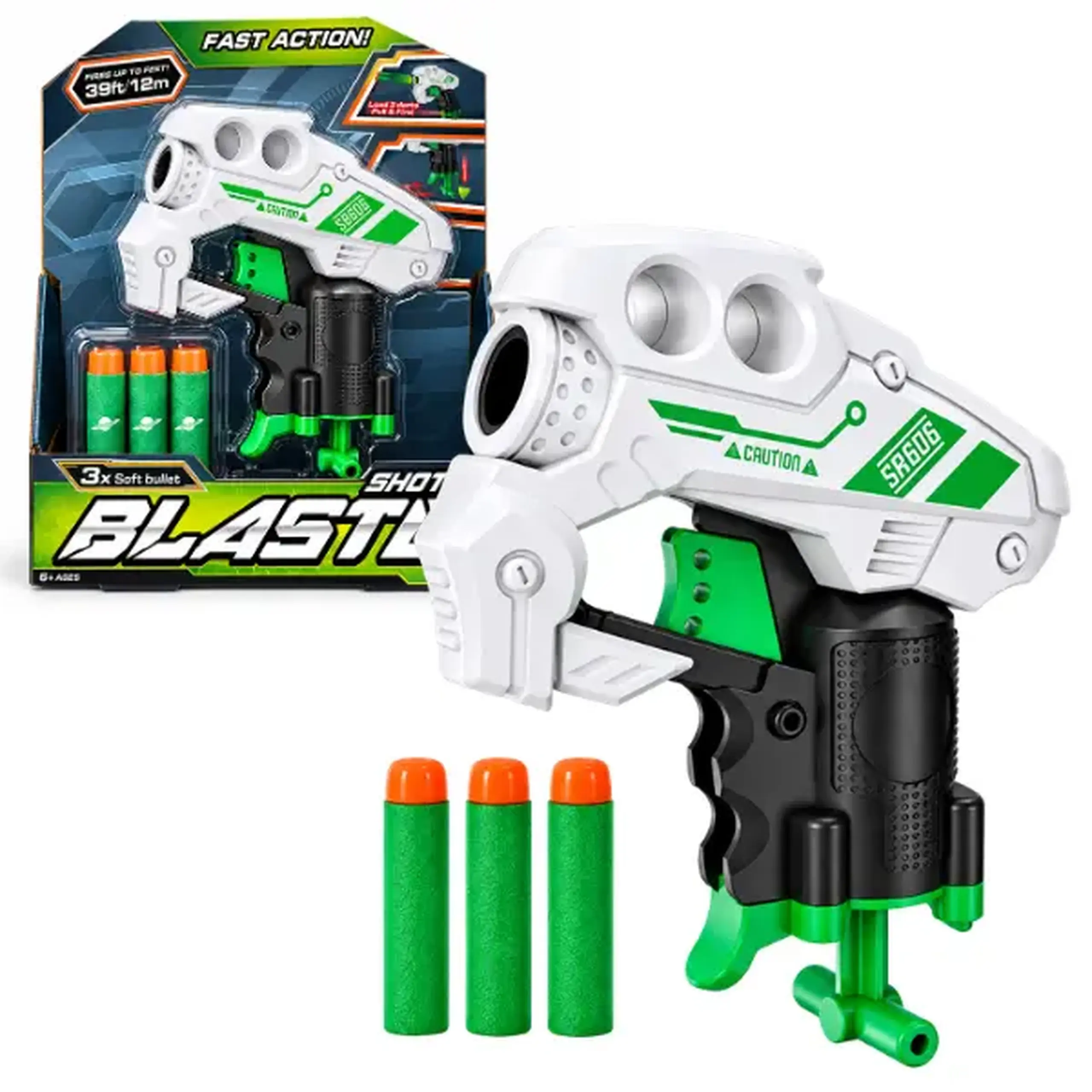#05 Blaster cu gloanțe moi, rază de până la 12 m