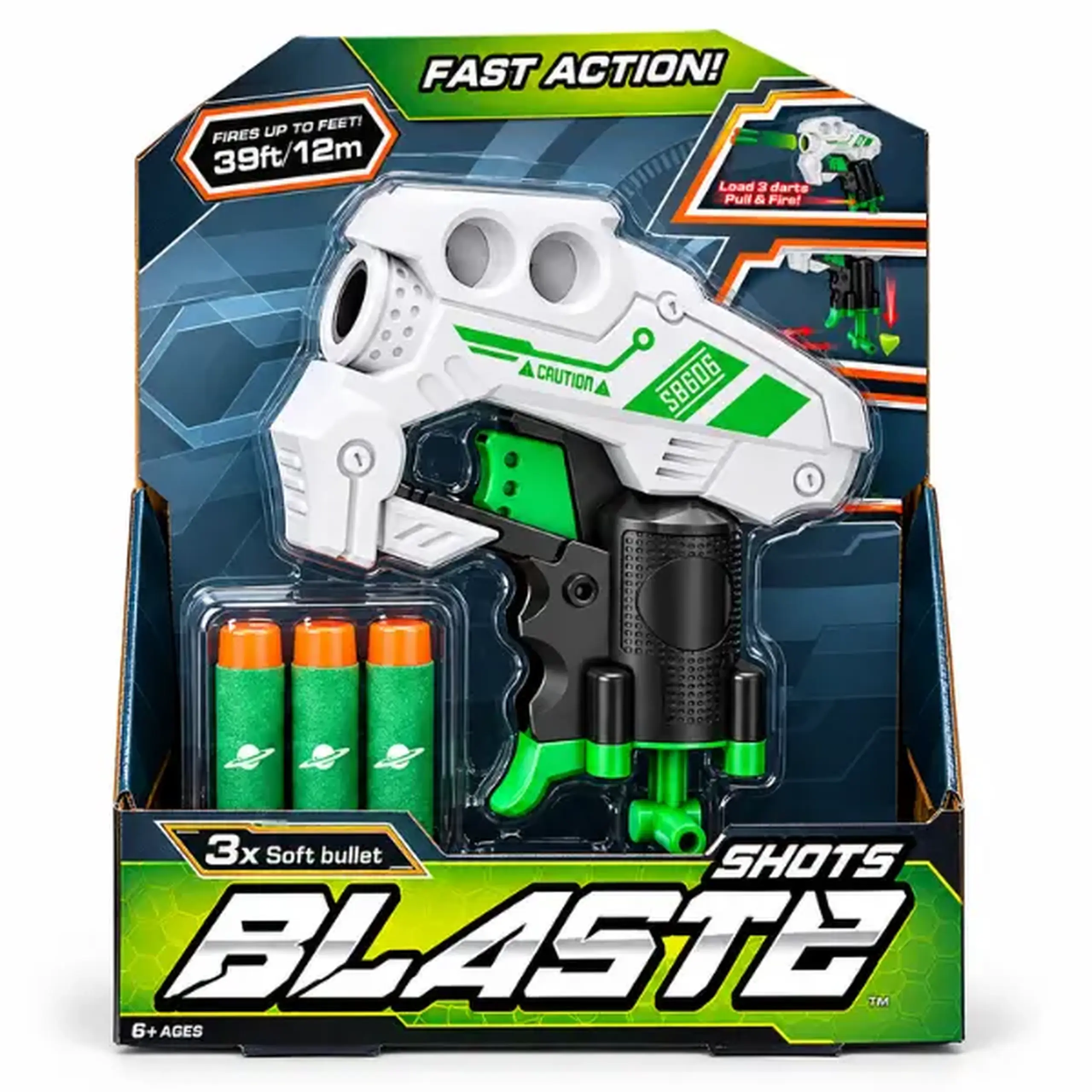 #05 Blaster cu gloanțe moi, rază de până la 12 m