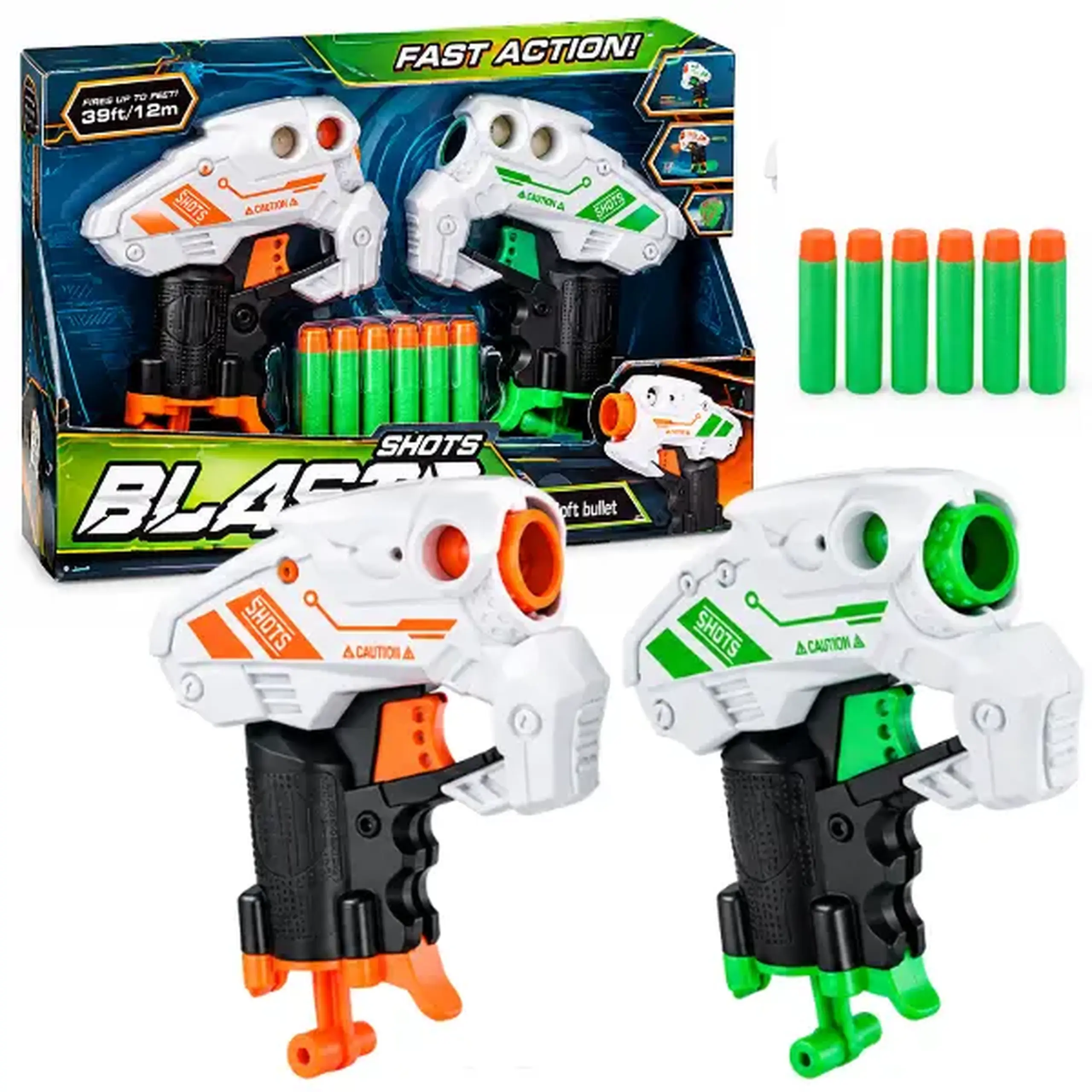 #05 Set de joacă cu 2 blastere și gloanțe moi
