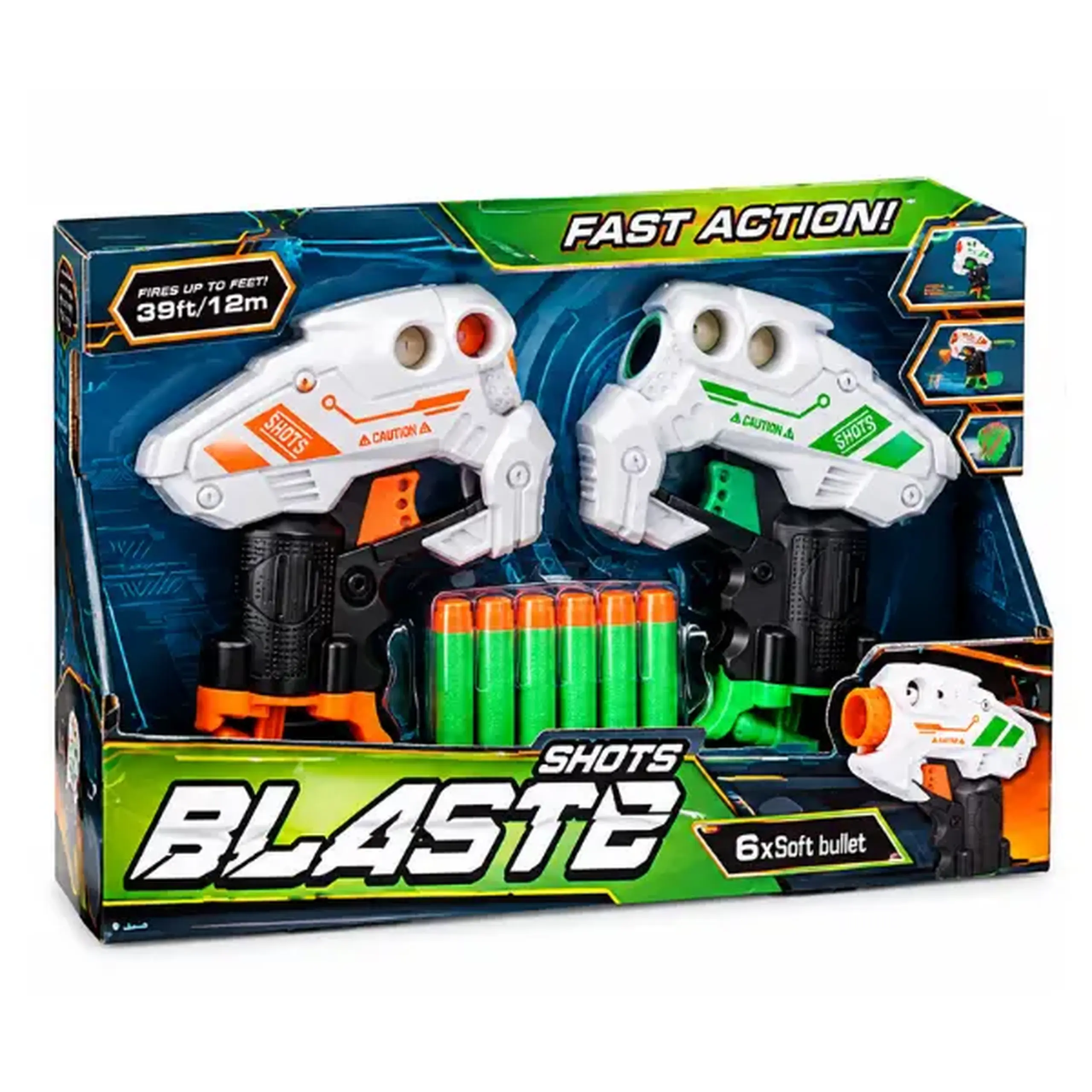#05 Set de joacă cu 2 blastere și gloanțe moi