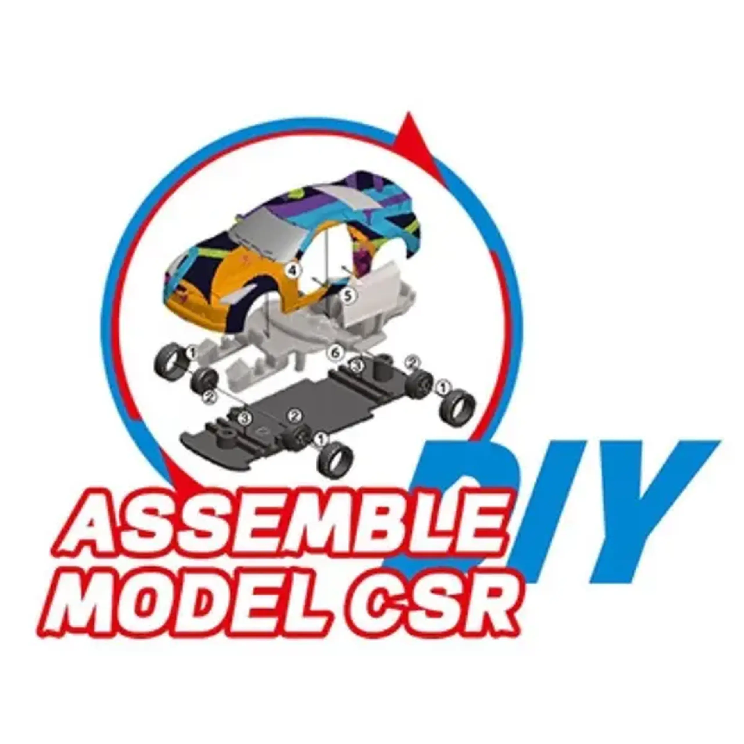 #01 Ou surpriză cu două mașinuțe de curse de asamblat, 9,3 cm