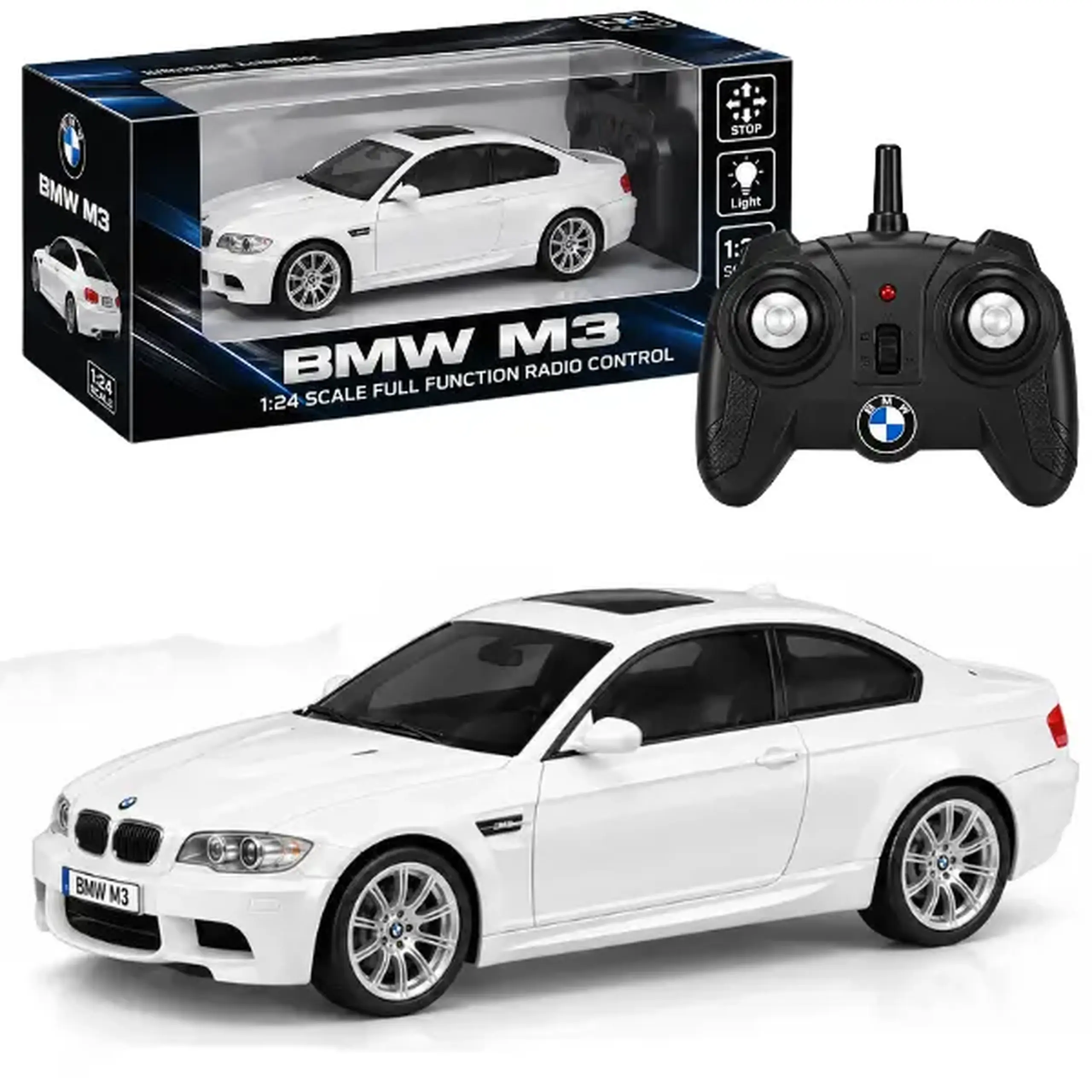 1:18 BMW M3 cu telecomandă, 3 culori
