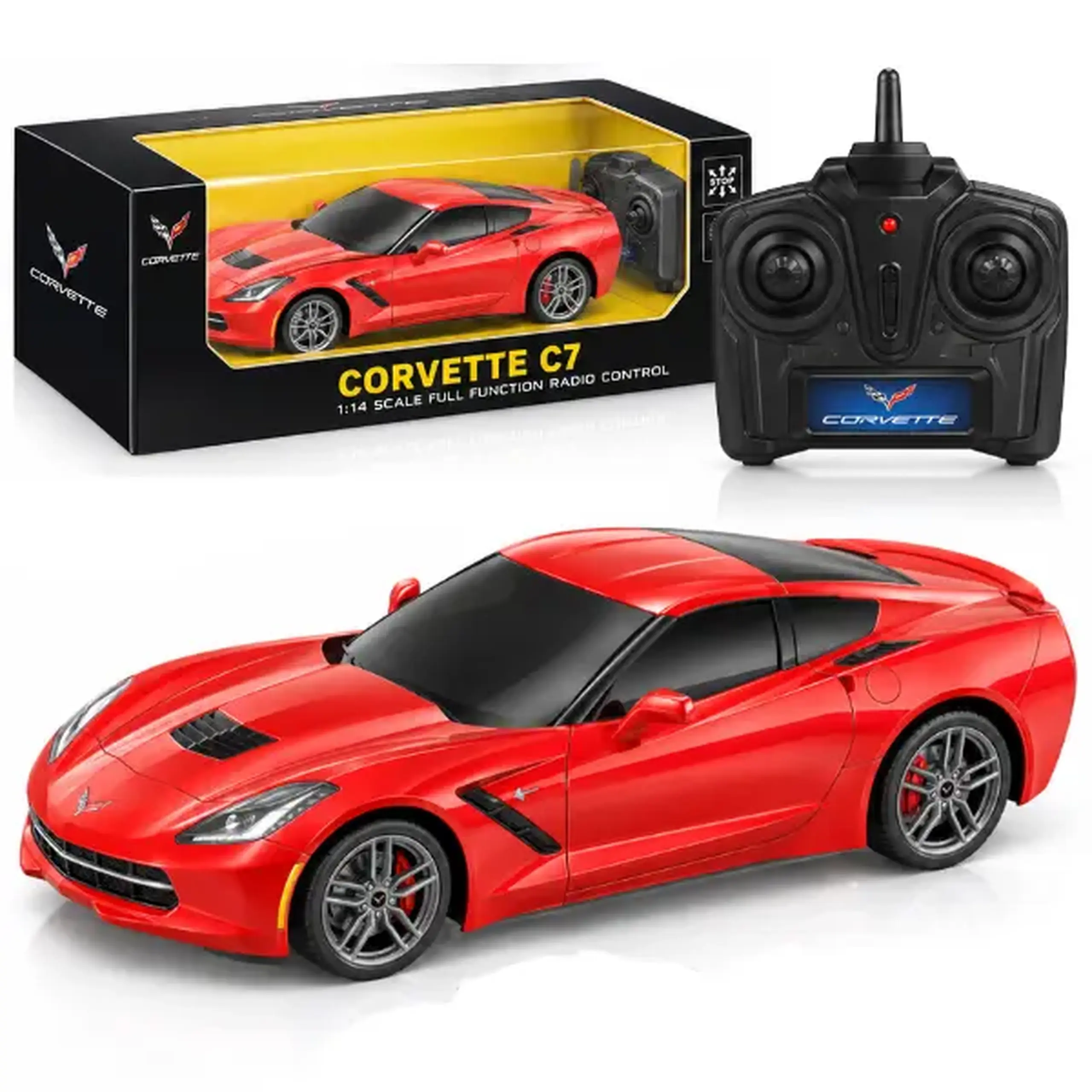 1:24 Chevrolet Corvette C7 cu telecomandă, 3 culori