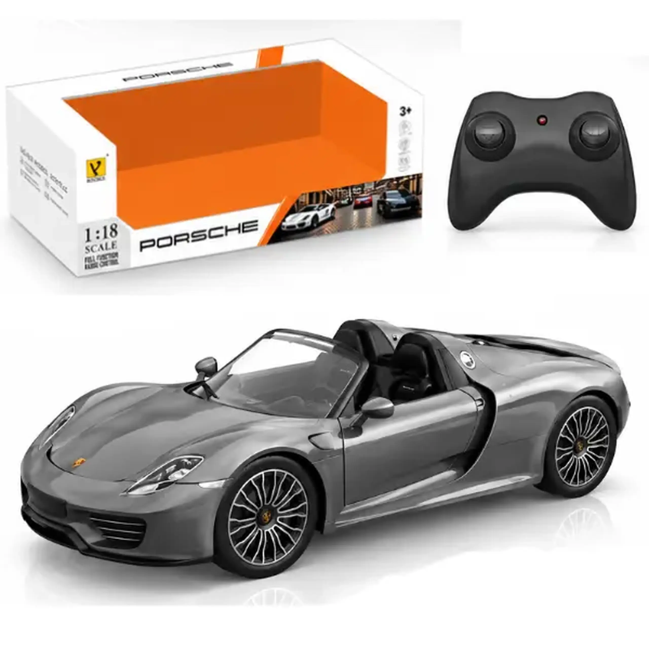 1:18 Porsche 918 Spyder cu telecomandă, 3 culori