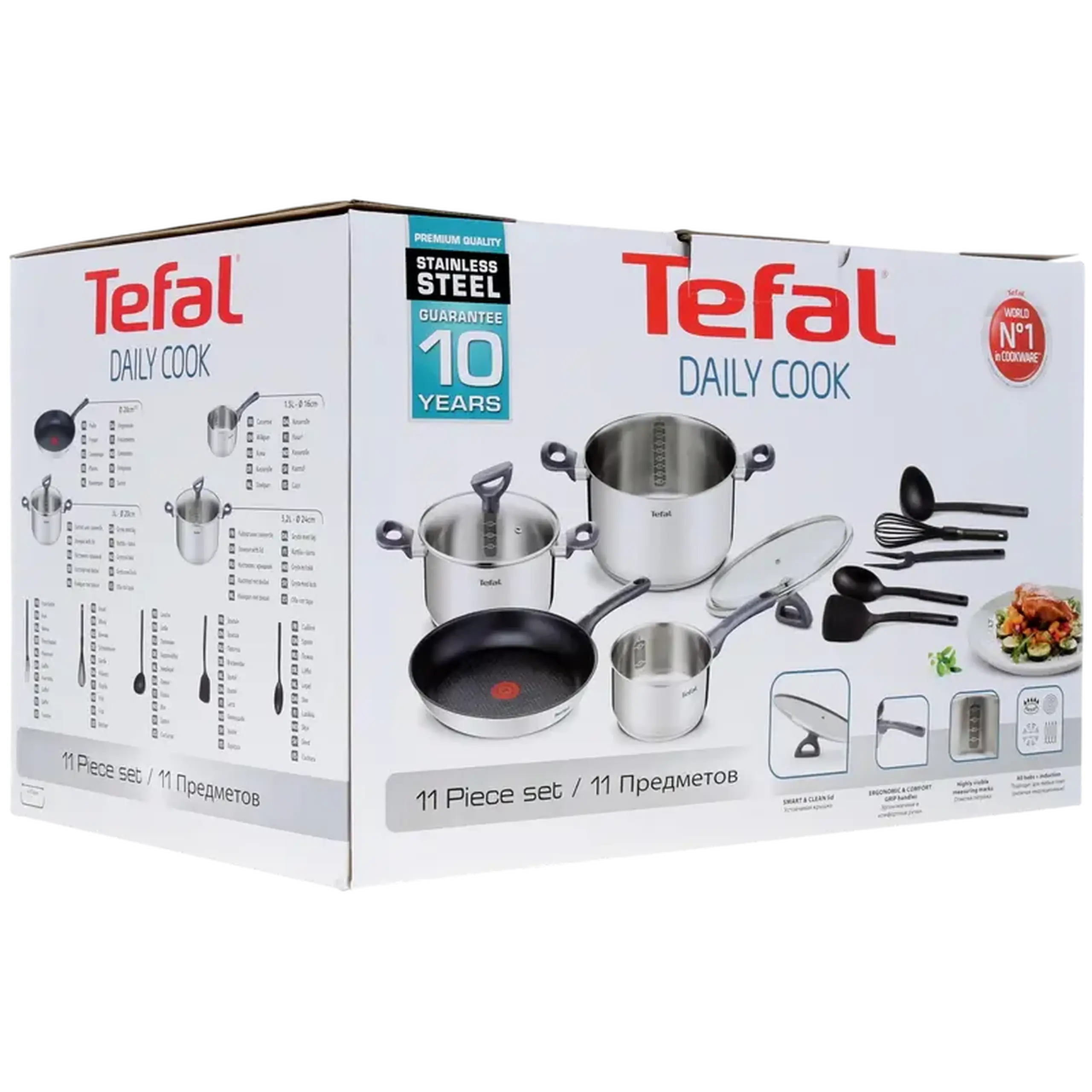 Pot Set Tefal G713SB45 Daily Cook