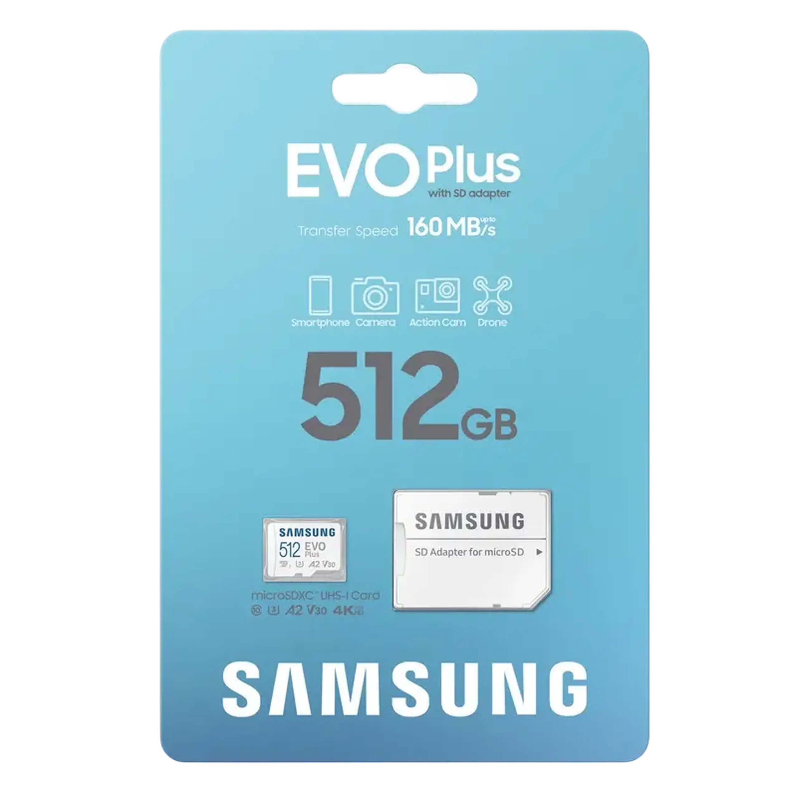 Card de Memorie Samsung EVO Plus MicroSD, 512GB (MB-MC512SA/APC)