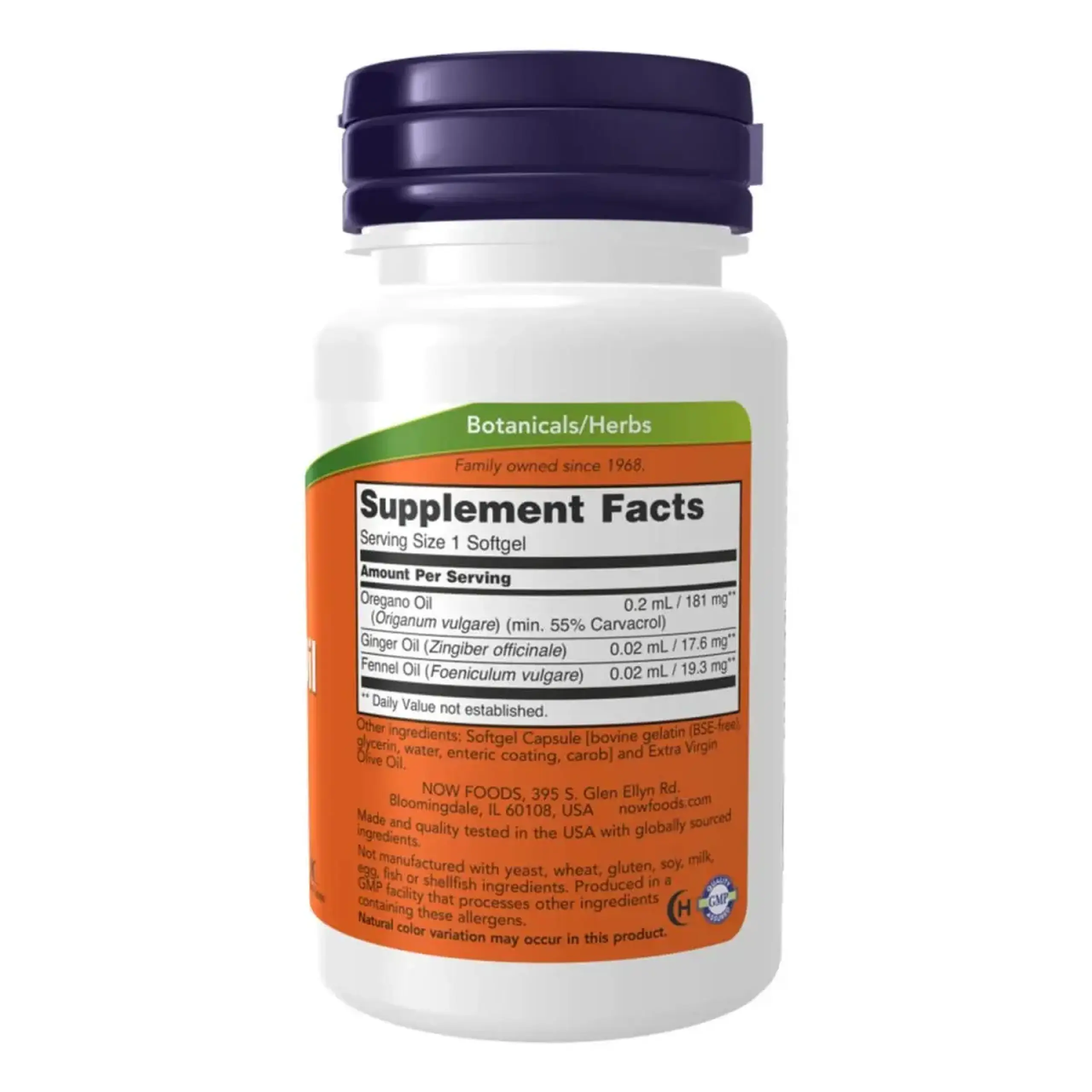NOW Foods, Oregano Oil, 90 capsule gelatinoase