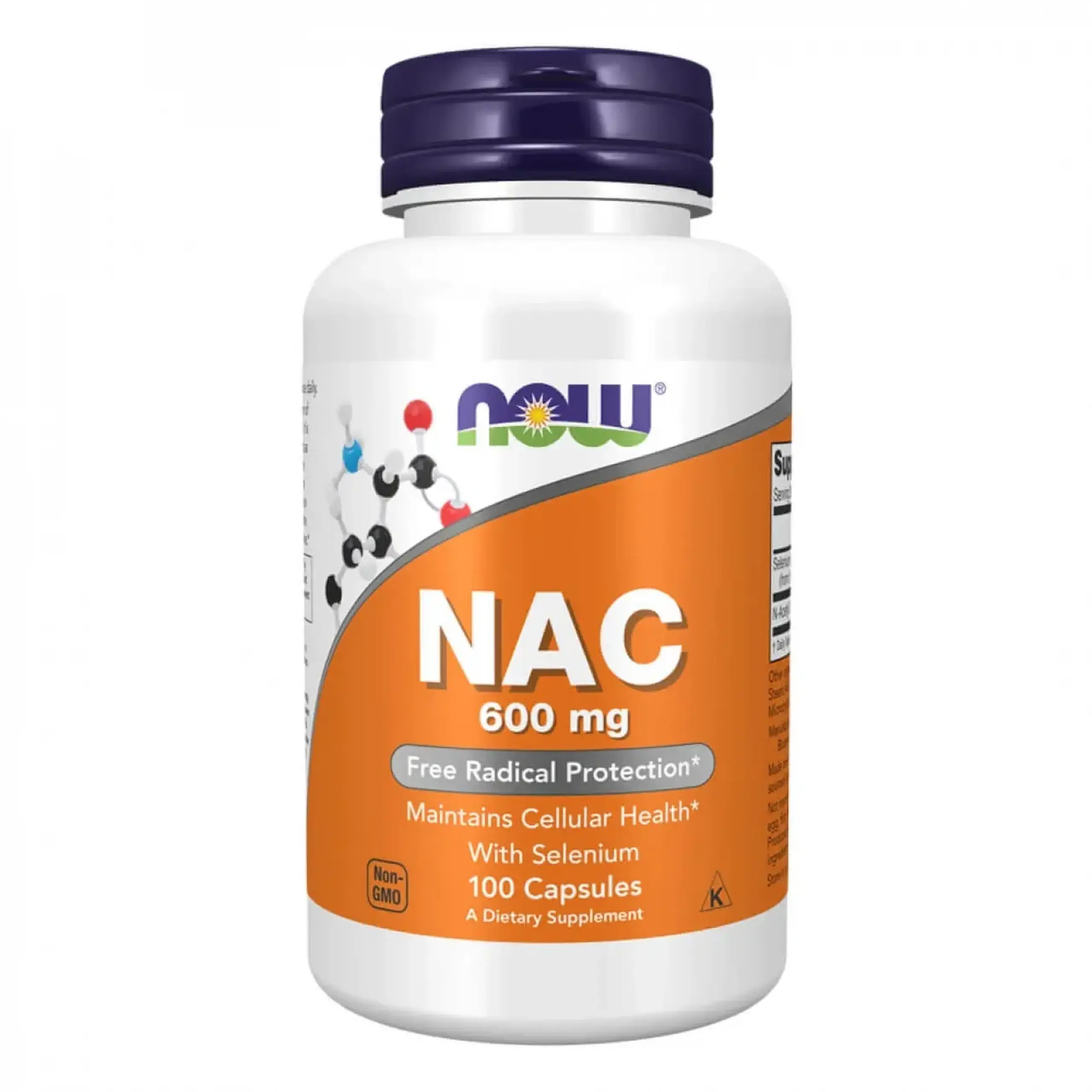 Now Foods, NAC 600 mg, 100 capsule vegetale