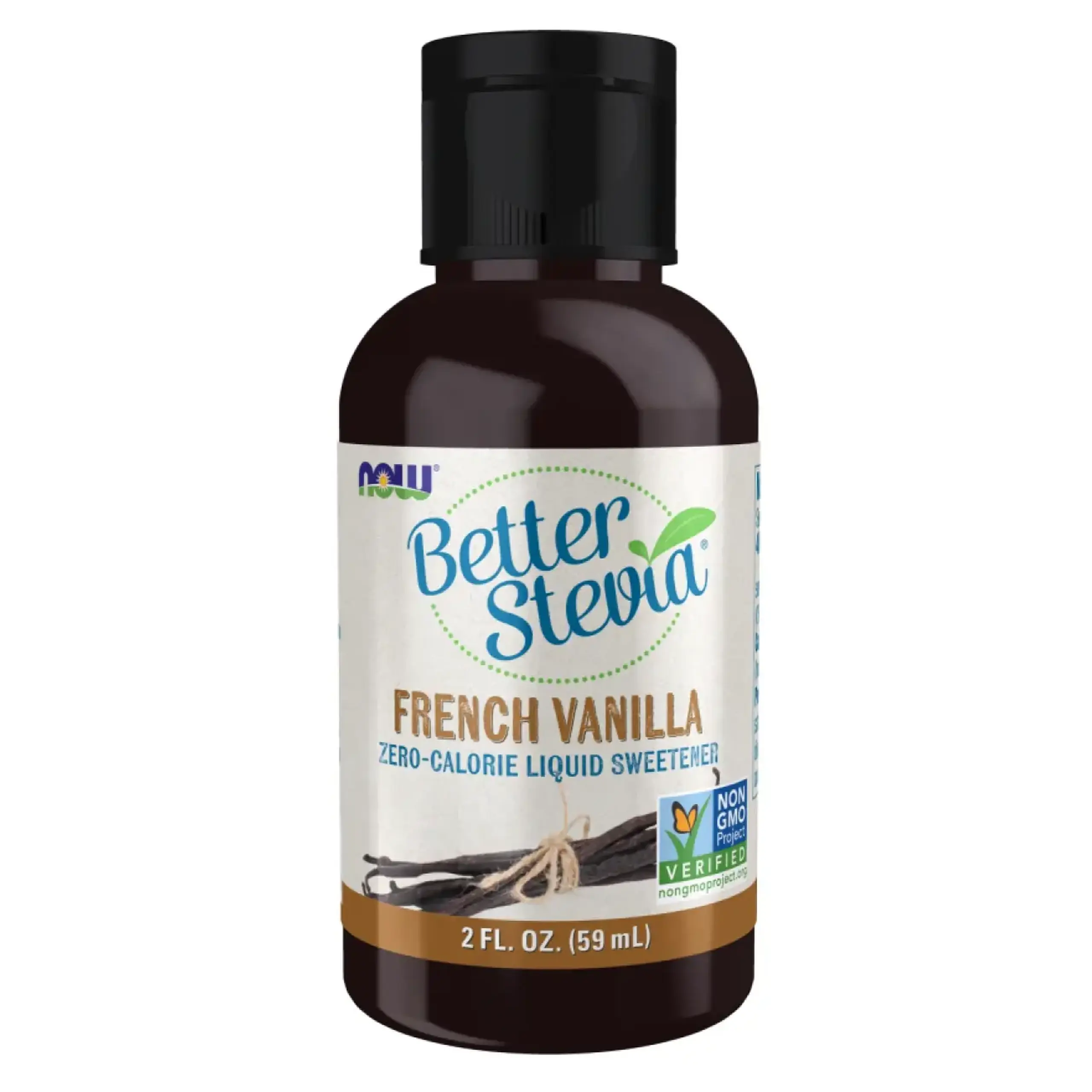 Now Foods, Better Stevia, Zero-Calorie Liquid Sweetener, French Vanilla, 59 ml