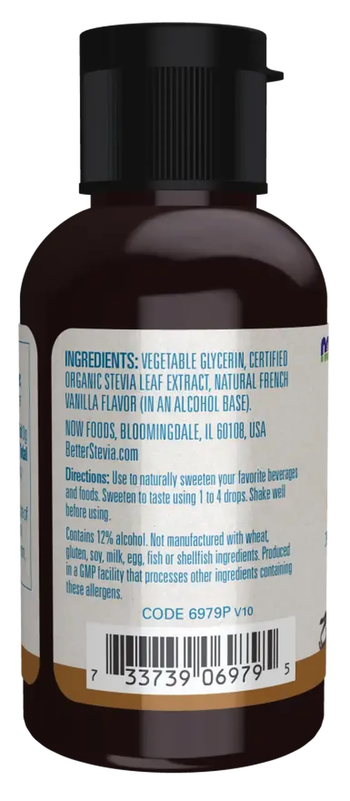 Now Foods, Better Stevia, Zero-Calorie Liquid Sweetener, French Vanilla, 59 ml