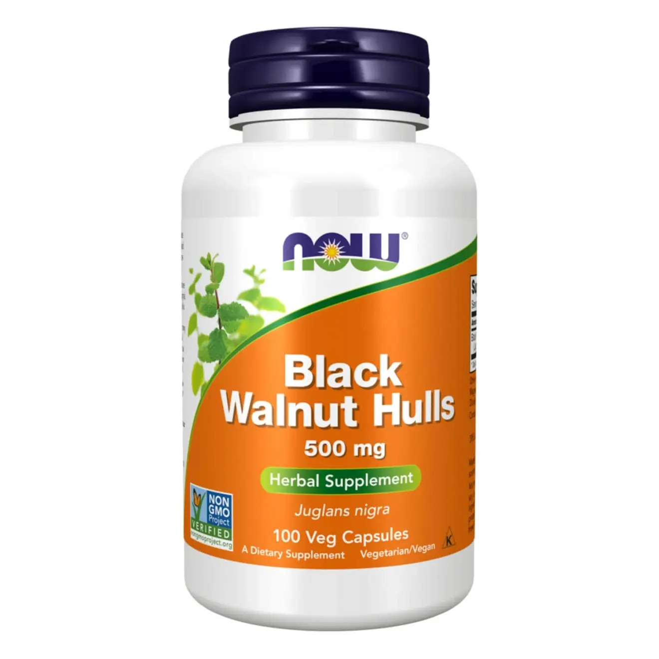 Now Foods, Black Walnut Hulls, 500 mg, 100 capsule vegetale