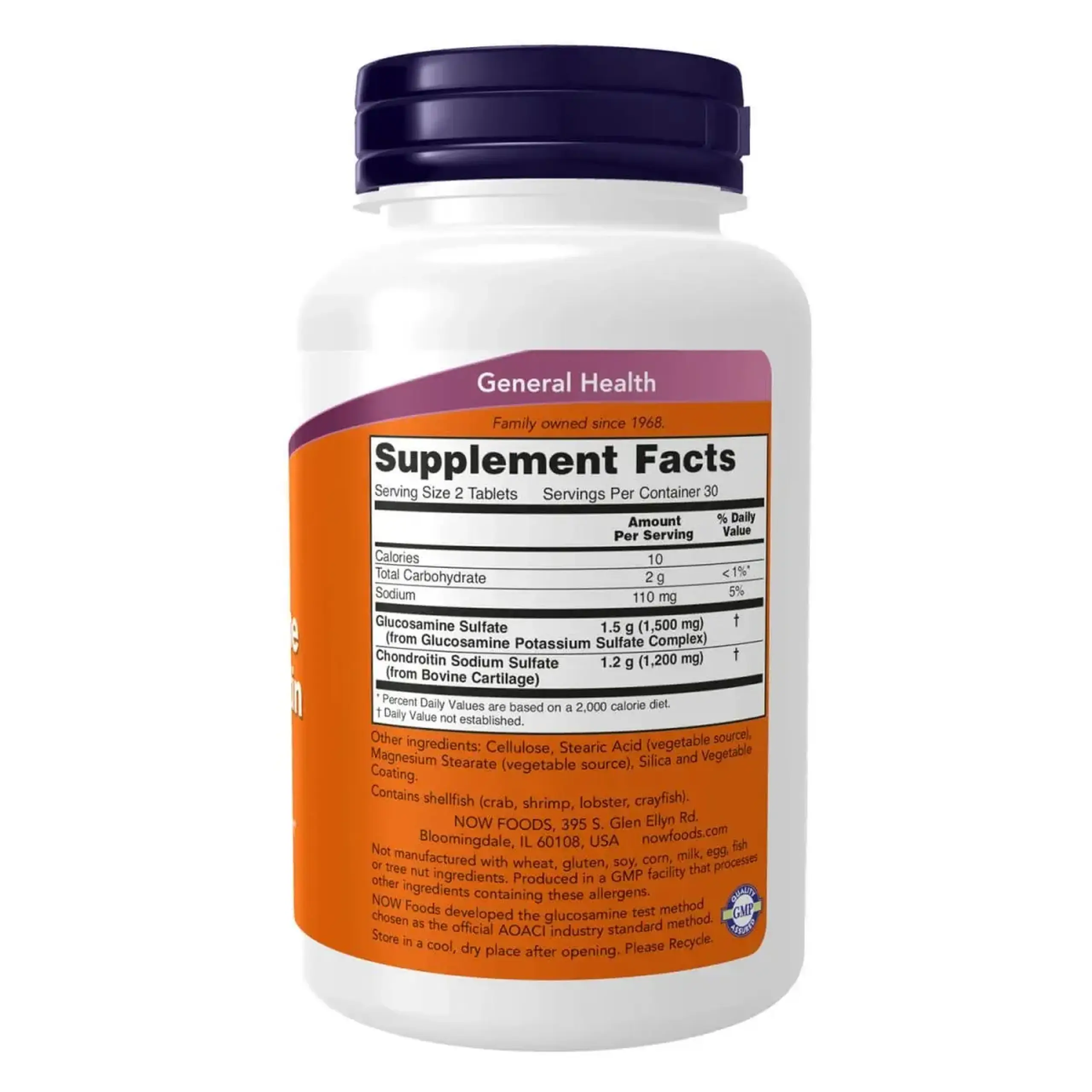 Now Foods, Glucosamine & Chondroitin, 60 tablete