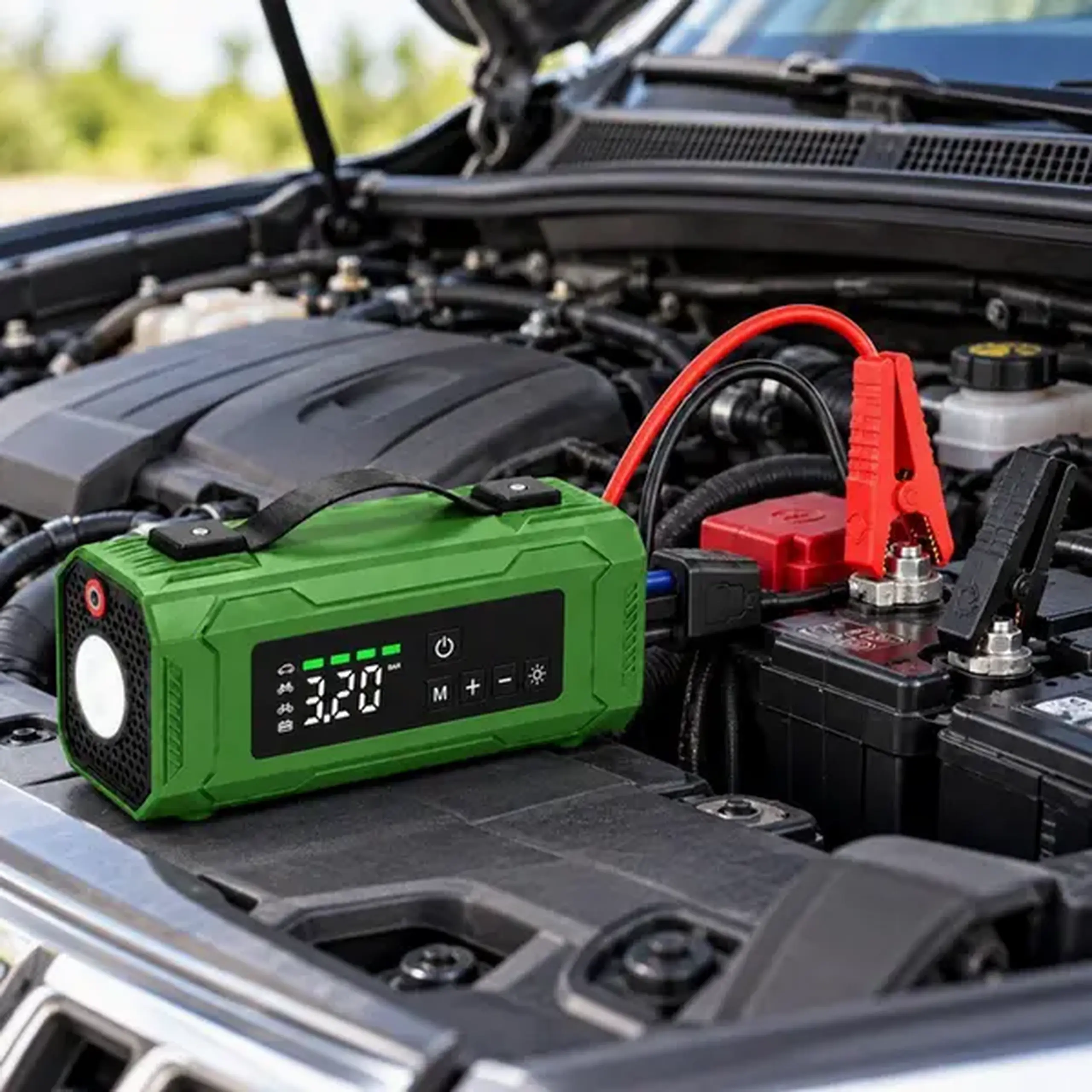 Compresor auto Platinet PMPBTP152, Verde