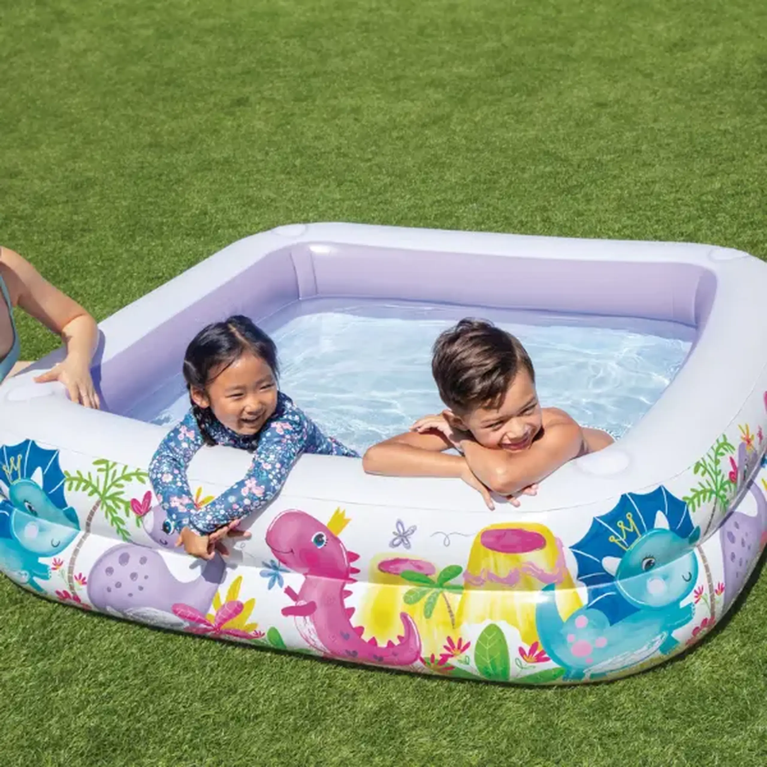 INTEX Piscină gonflabilă pentru copii cu baldachin 157x157x122 cm, 295 L, 2+