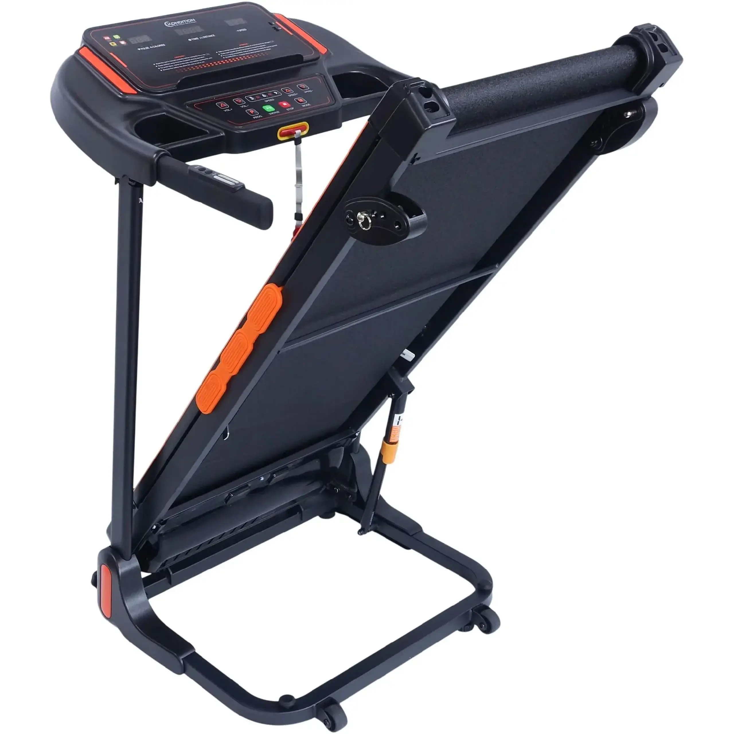 Banda alergare Kondition 3310, motor brushless 1.5CP, viteza 1-12km/h, suprafata alergare 106 X 41 cm, 12 programe, inclinare manuala max. 5%, App Fitshow/Kinomap/Zwift, pliabila, greutate maxima utilizator 100 kg