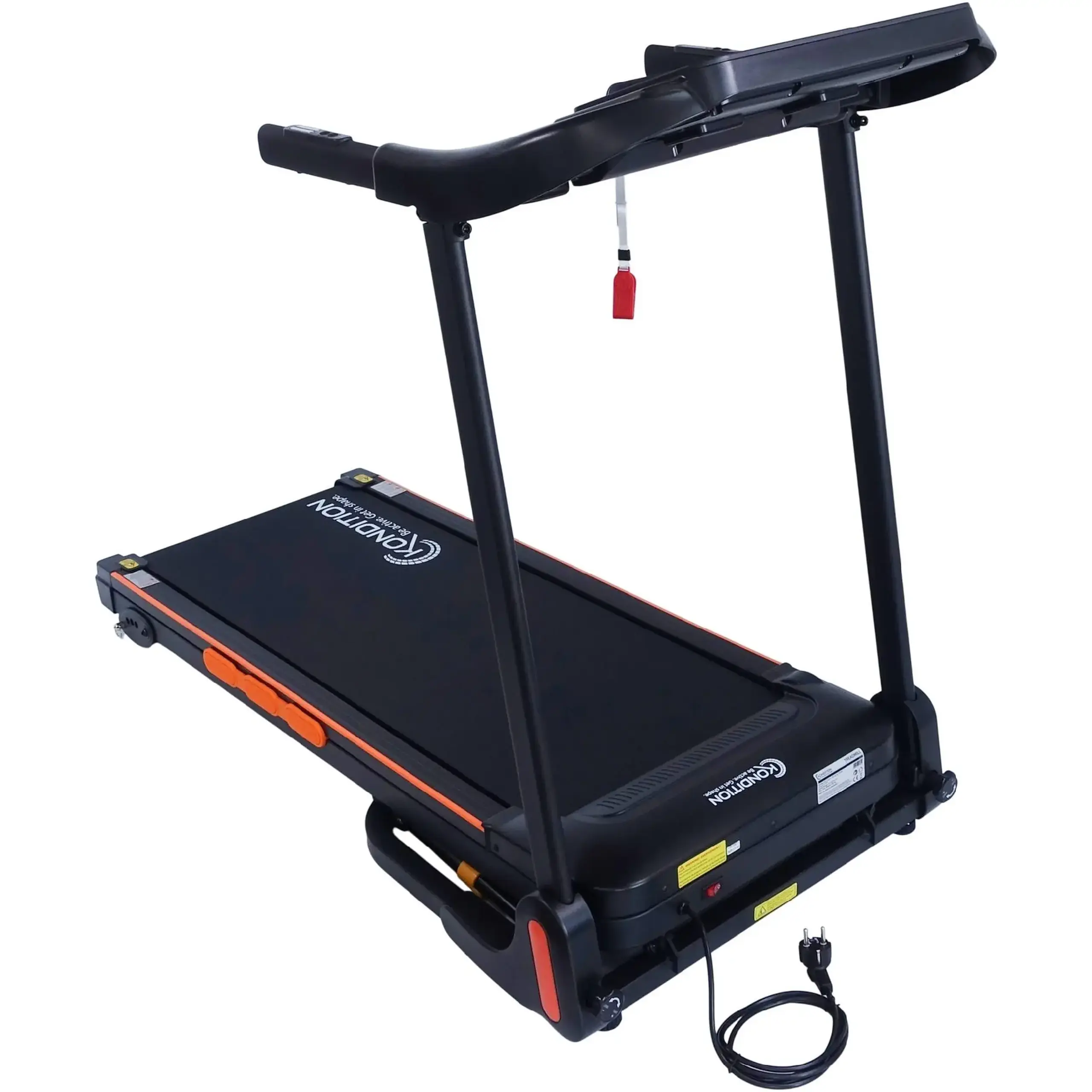 Banda alergare Kondition 3310, motor brushless 1.5CP, viteza 1-12km/h, suprafata alergare 106 X 41 cm, 12 programe, inclinare manuala max. 5%, App Fitshow/Kinomap/Zwift, pliabila, greutate maxima utilizator 100 kg