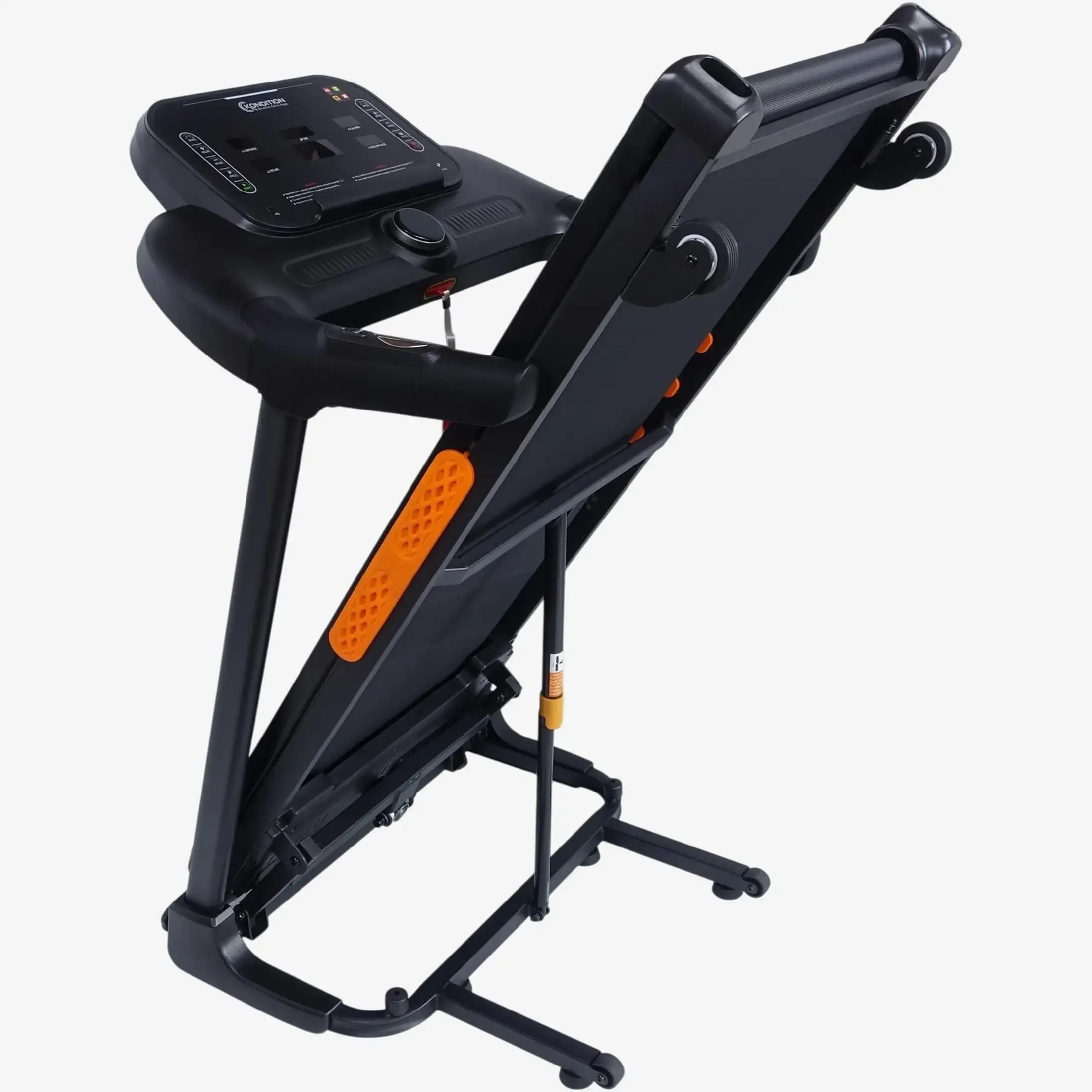 Banda alergare Kondition 7600S, motor 2CP, viteza 1-14km/h, suprafata alergare 120 X 46 cm, 24 programe, inclinare electrica max. 15%, App Fitshow/Kinomap/Zwift, pliabila, greutate maxima utilizator 120 kg