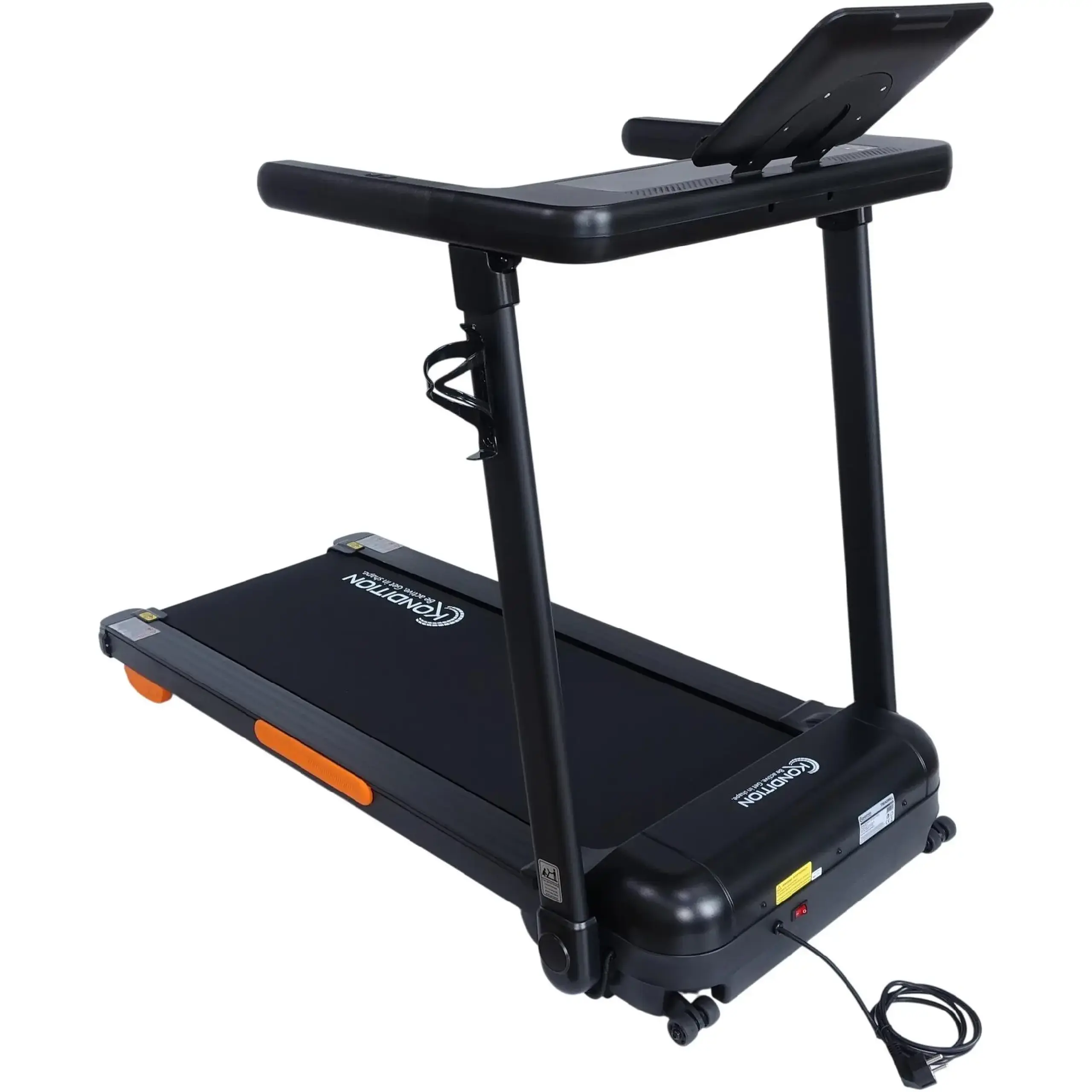 Banda alergare Kondition 8560S, motor brushless 2CP, viteza 1-13.5km/h, suprafata alergare 121.5 X 45 cm, 24 programe, inclinare electrica max. 25%, App Fitshow/Kinomap/Zwift, greutate maxima utilizator 120 kg