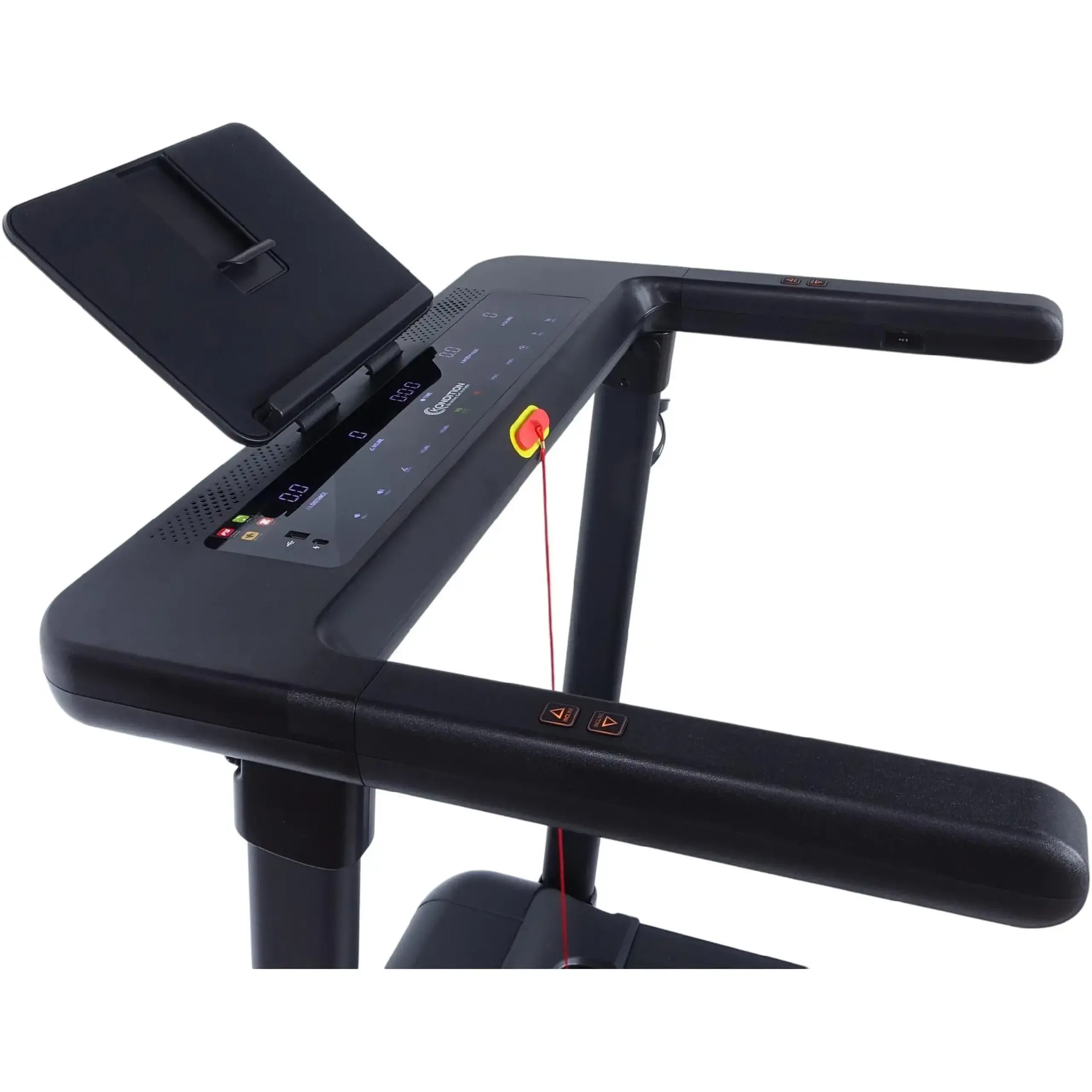 Banda alergare Kondition 8560S, motor brushless 2CP, viteza 1-13.5km/h, suprafata alergare 121.5 X 45 cm, 24 programe, inclinare electrica max. 25%, App Fitshow/Kinomap/Zwift, greutate maxima utilizator 120 kg