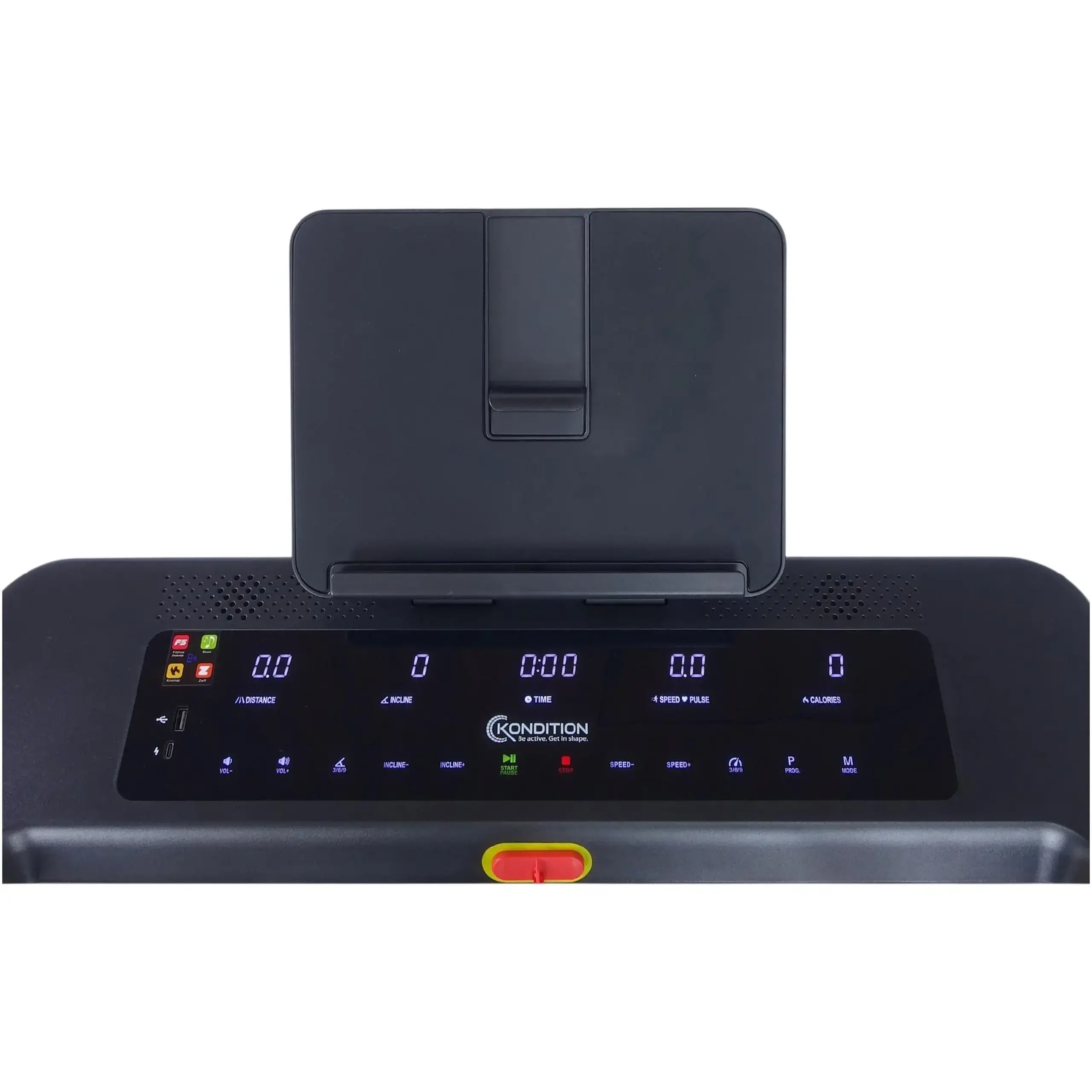 Banda alergare Kondition 8560S, motor brushless 2CP, viteza 1-13.5km/h, suprafata alergare 121.5 X 45 cm, 24 programe, inclinare electrica max. 25%, App Fitshow/Kinomap/Zwift, greutate maxima utilizator 120 kg