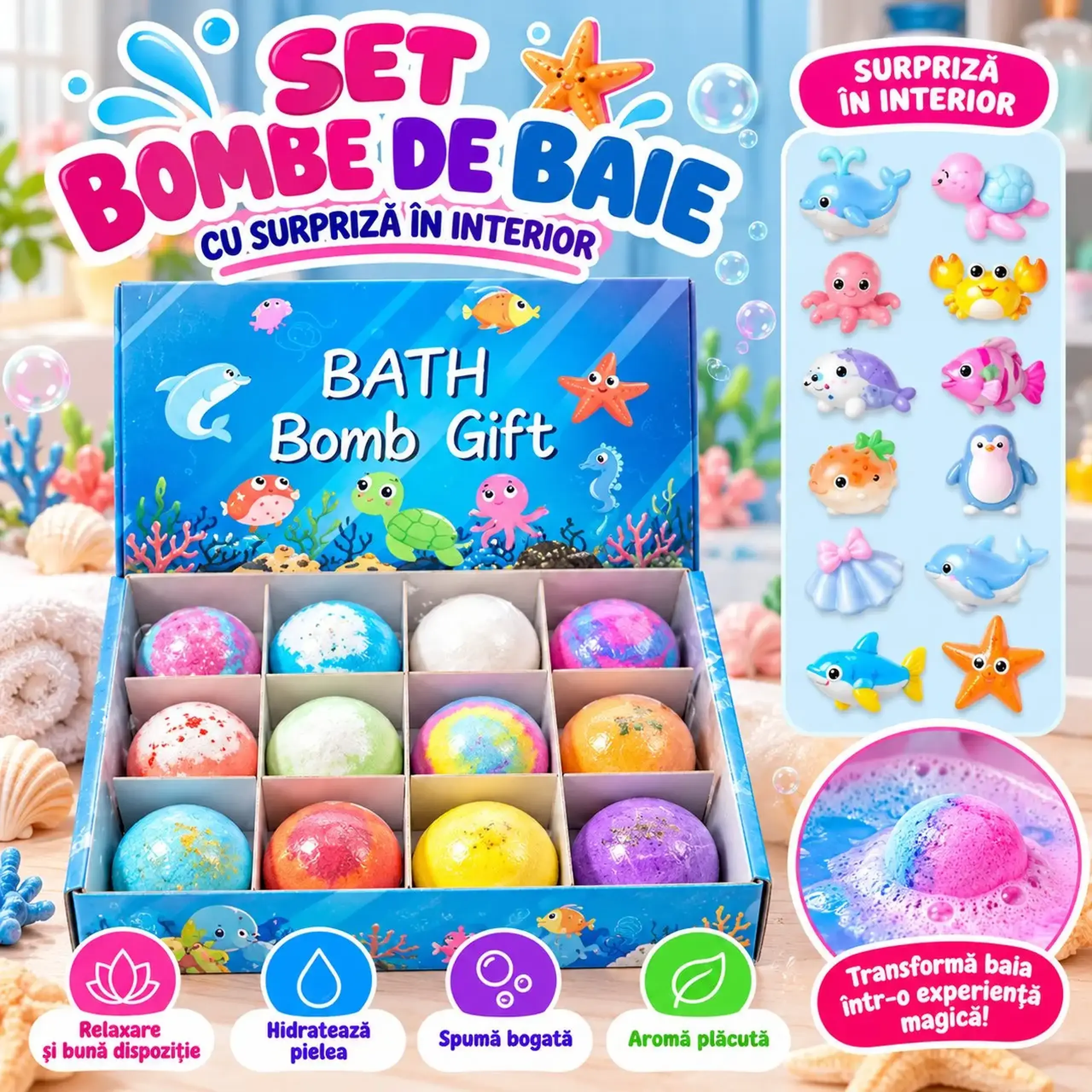 Set Bath bomb (12buc)