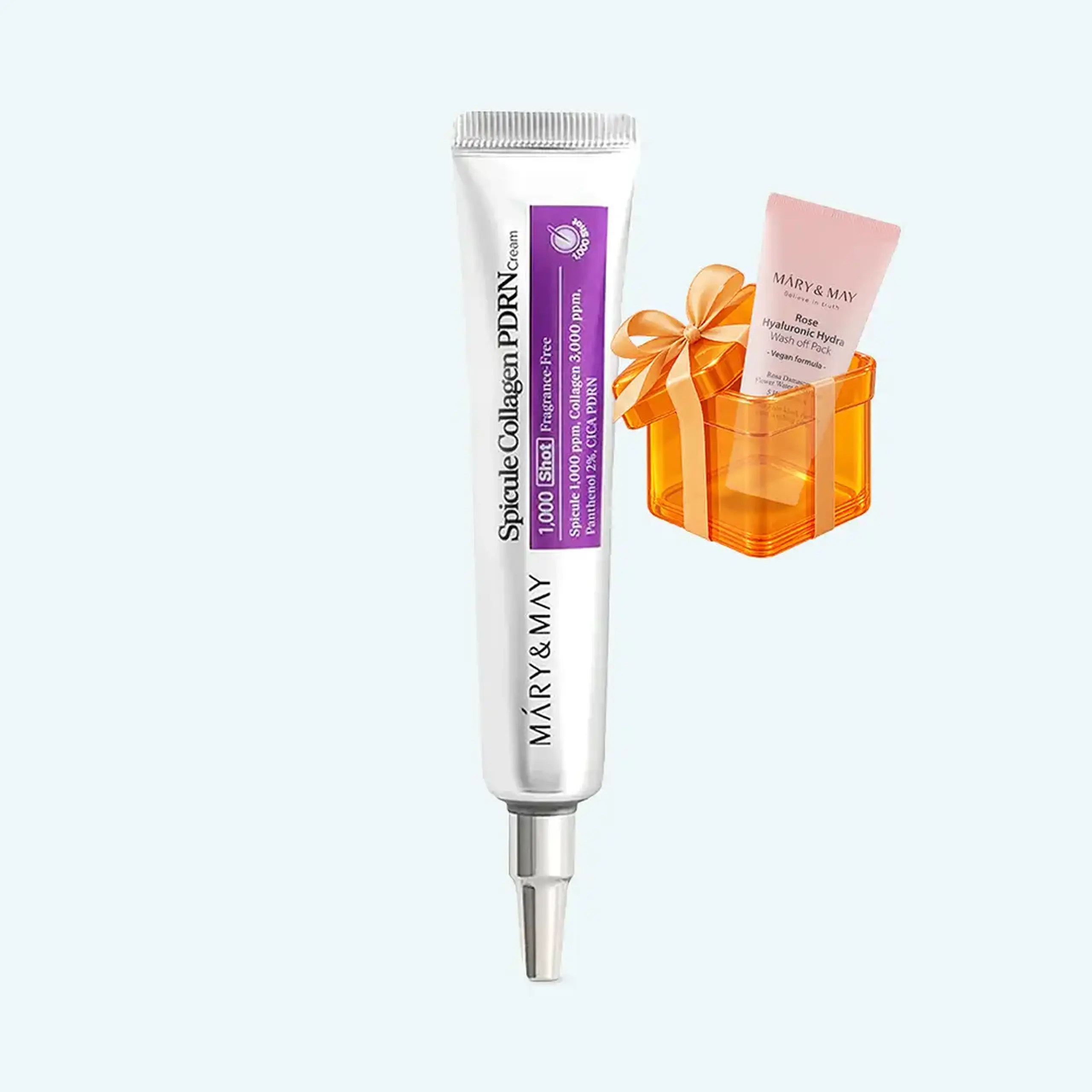 Cremă intensivă cu micro-spicule Mary&May Spicule Collagen PDRN Cream 15g