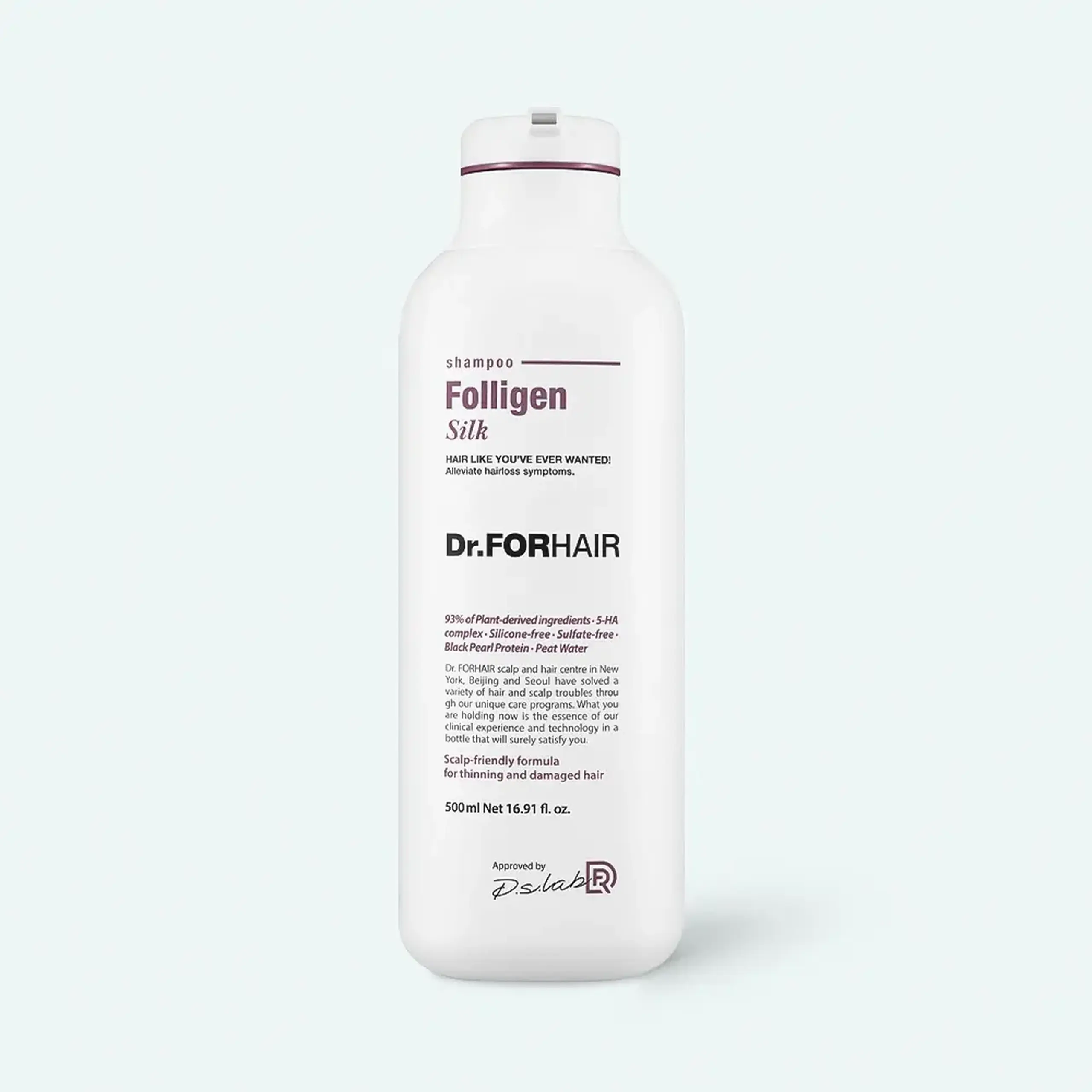 Șampon pentru păr cu proteine de mătase DR.FORHAIR Folligen Silk Shampoo 500ml