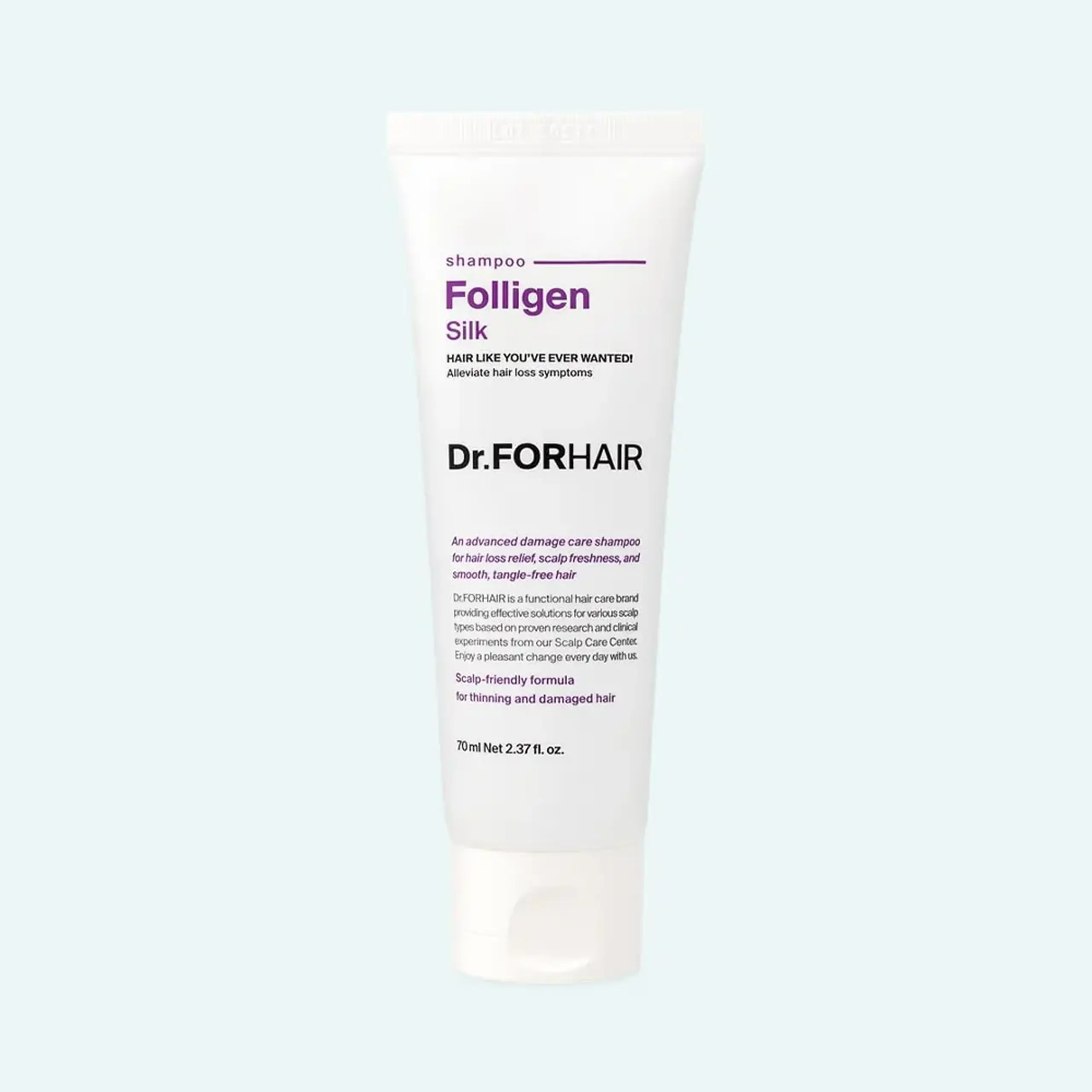 Șampon pentru păr cu proteine de mătase DR.FORHAIR Folligen Silk Shampoo 70ml