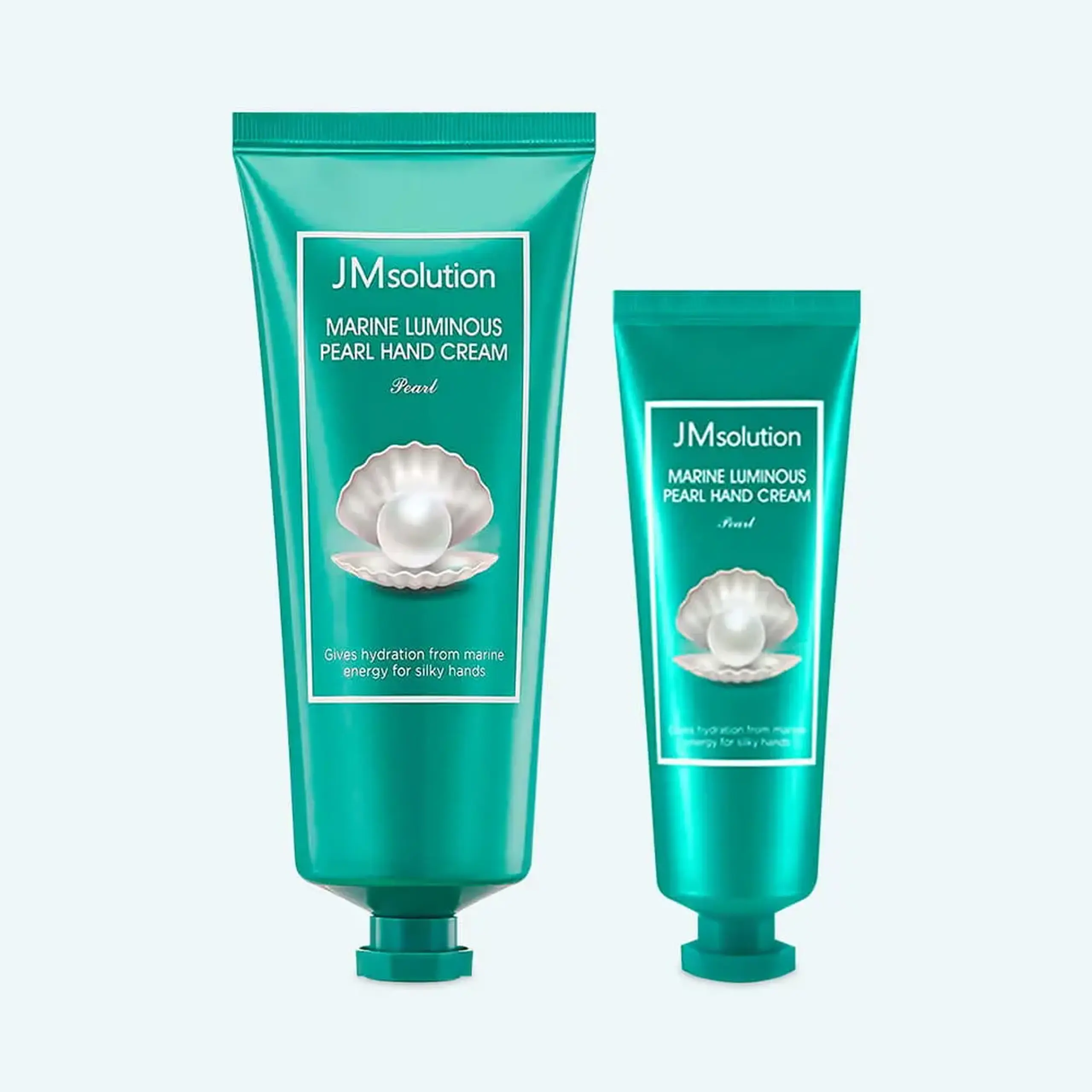 Set de creme de mâini cu textură lejeră JMsolution Marine Luiminous Pearl Hand Cream 100+50ml