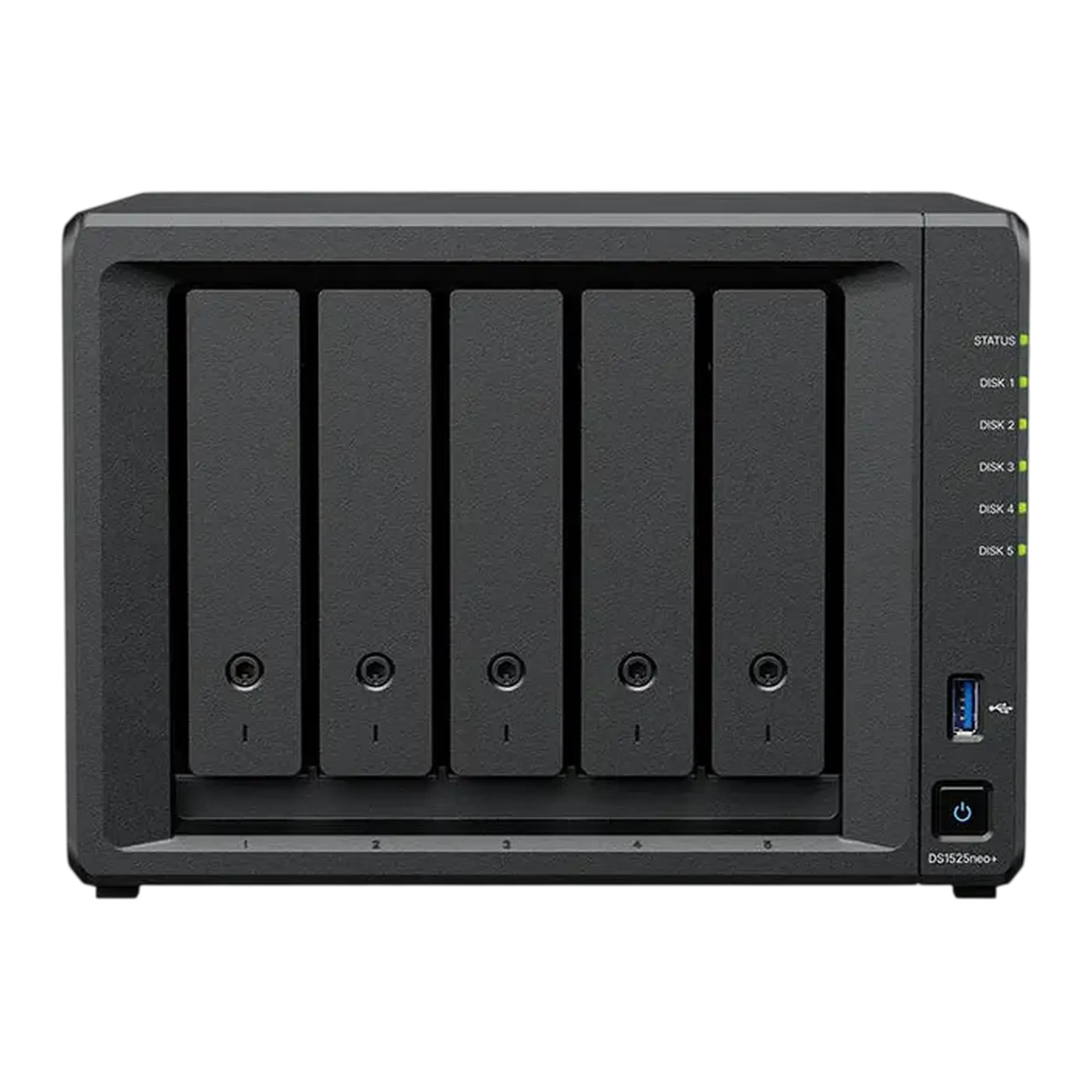 Stocare atașată la rețea SYNOLOGY DS1525neo+, Negru