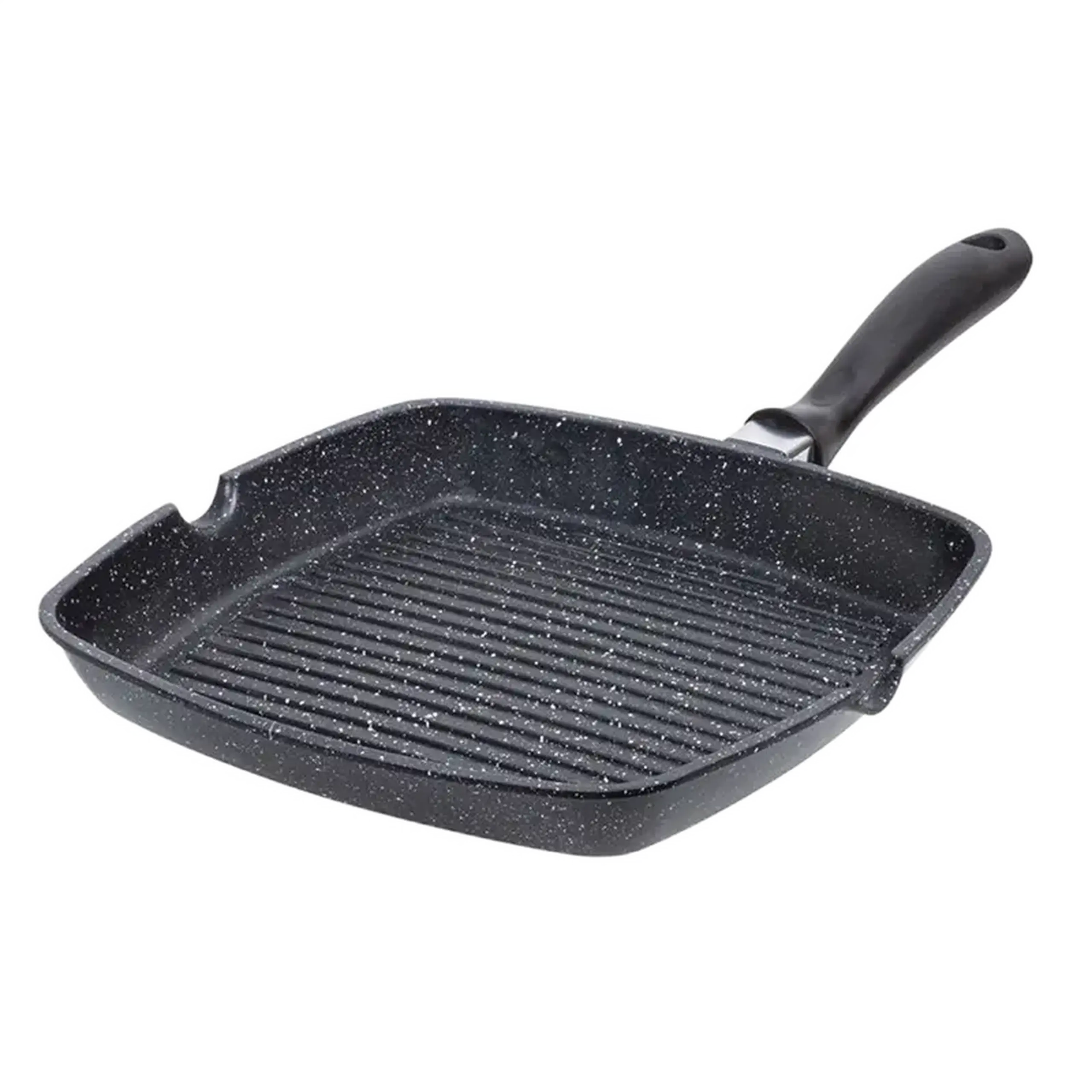 Tigaie-grill Rondell 93406, 28cm, Negru