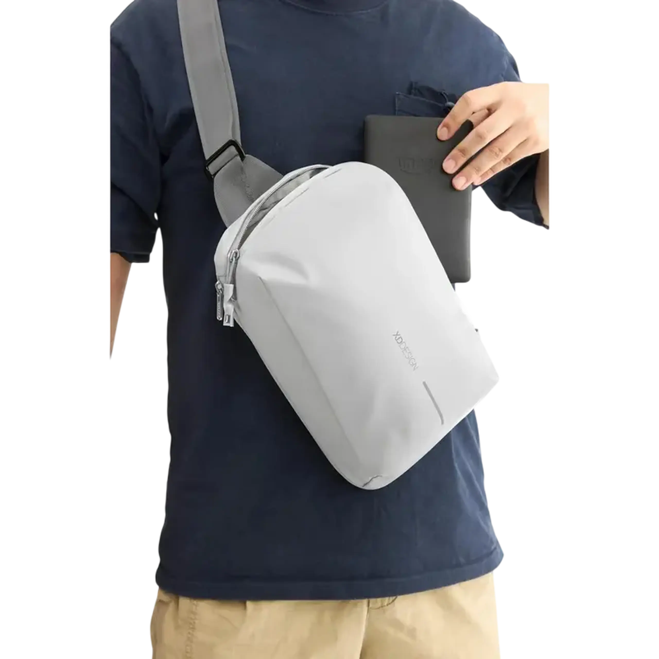 Geanta pentru tableta XD-Design Urban Expandable Sling, 8", Alb