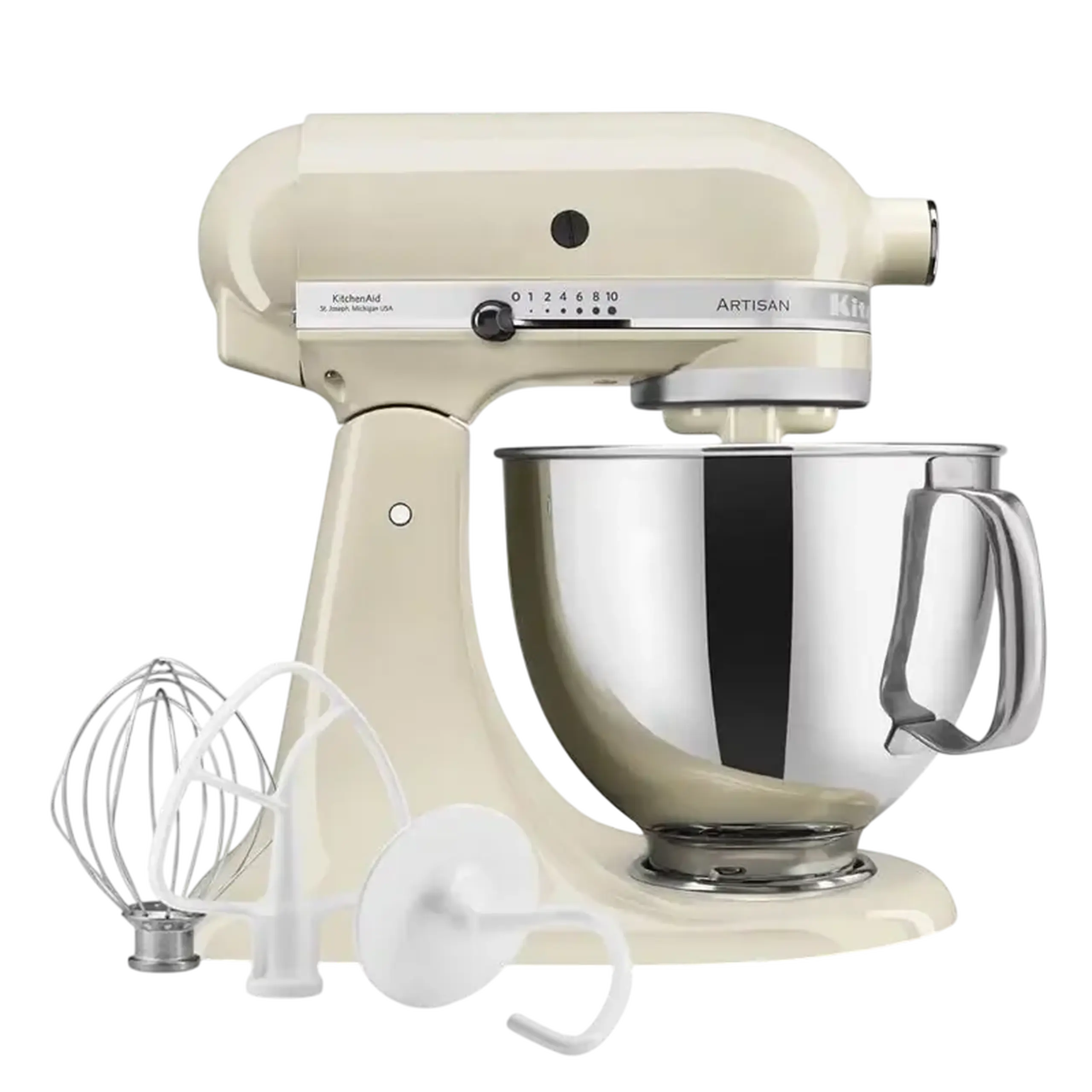 Mixer staționar KitchenAid 5KSM125EAC, Cremă