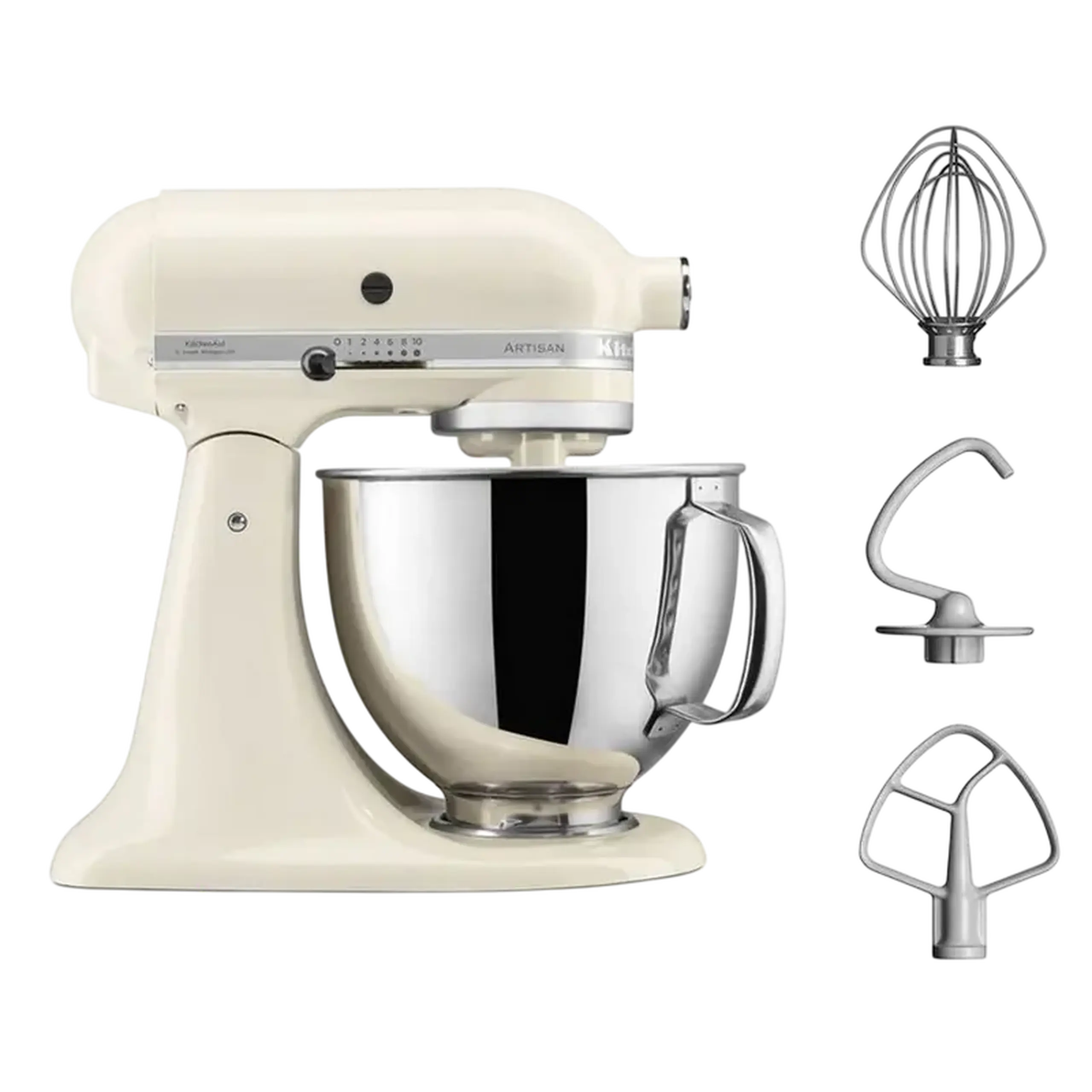 Mixer staționar KitchenAid 5KSM125EAC, Cremă