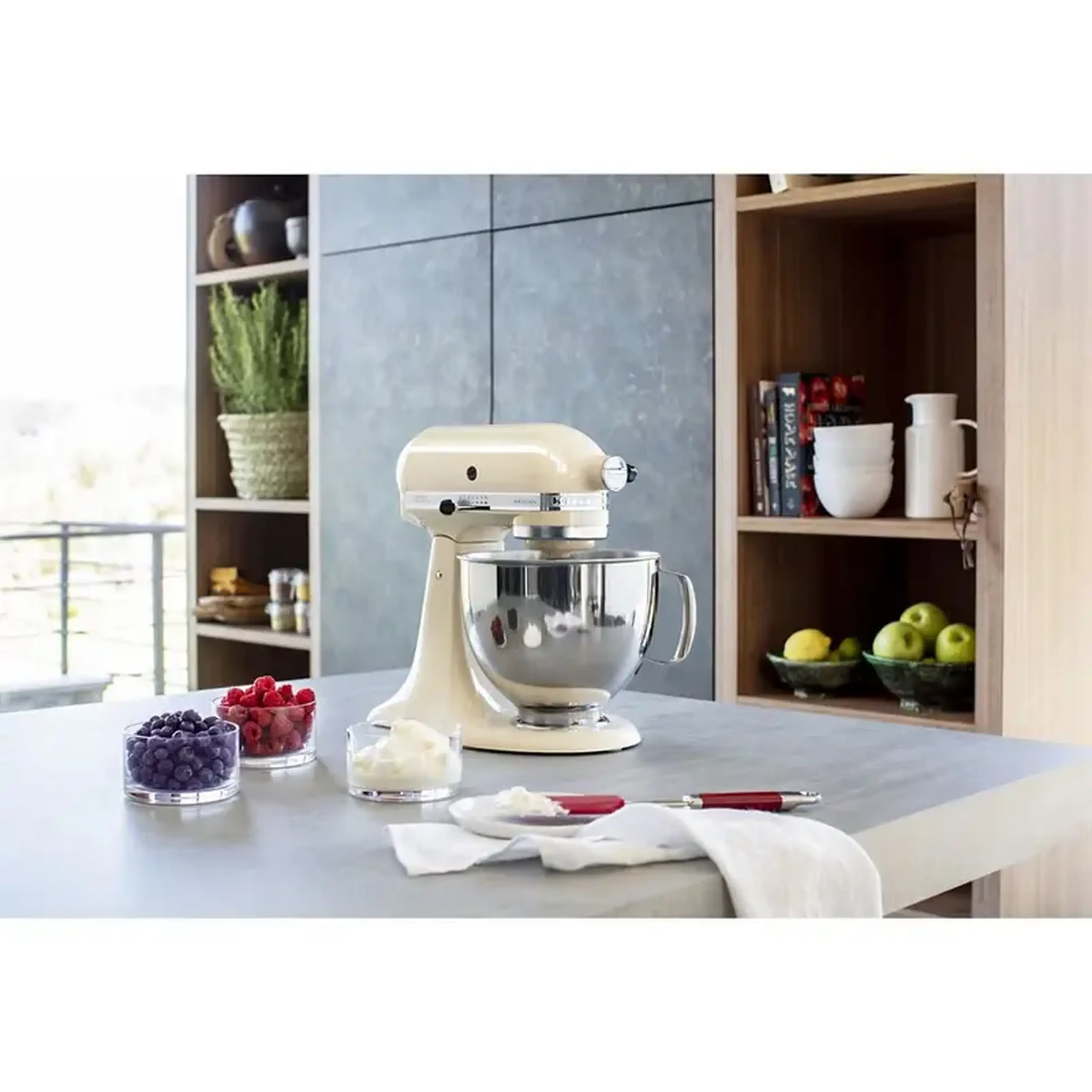 Mixer staționar KitchenAid 5KSM125EAC, Cremă