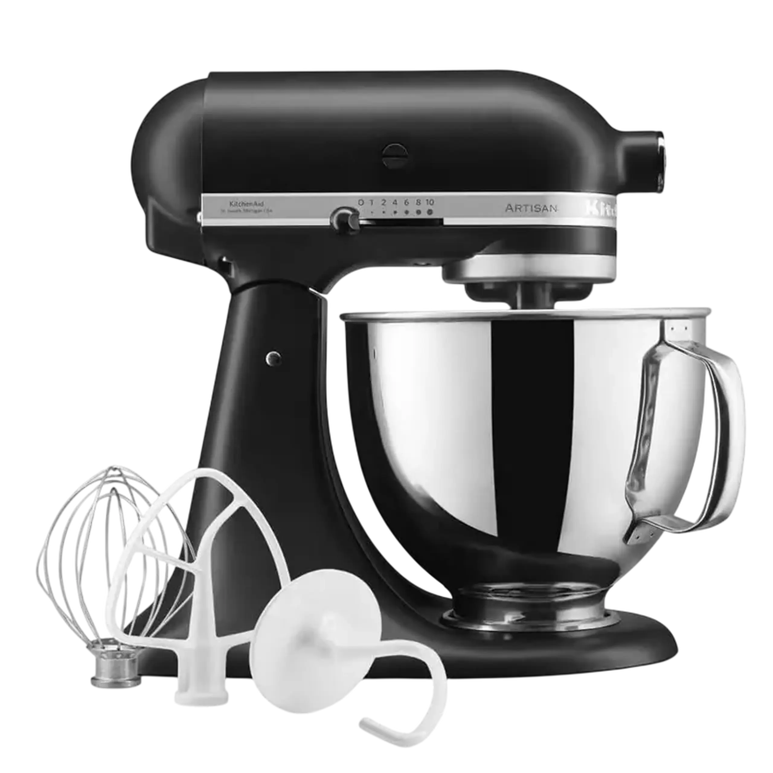 Mixer staționar KitchenAid 5KSM125EBM, Negru mat