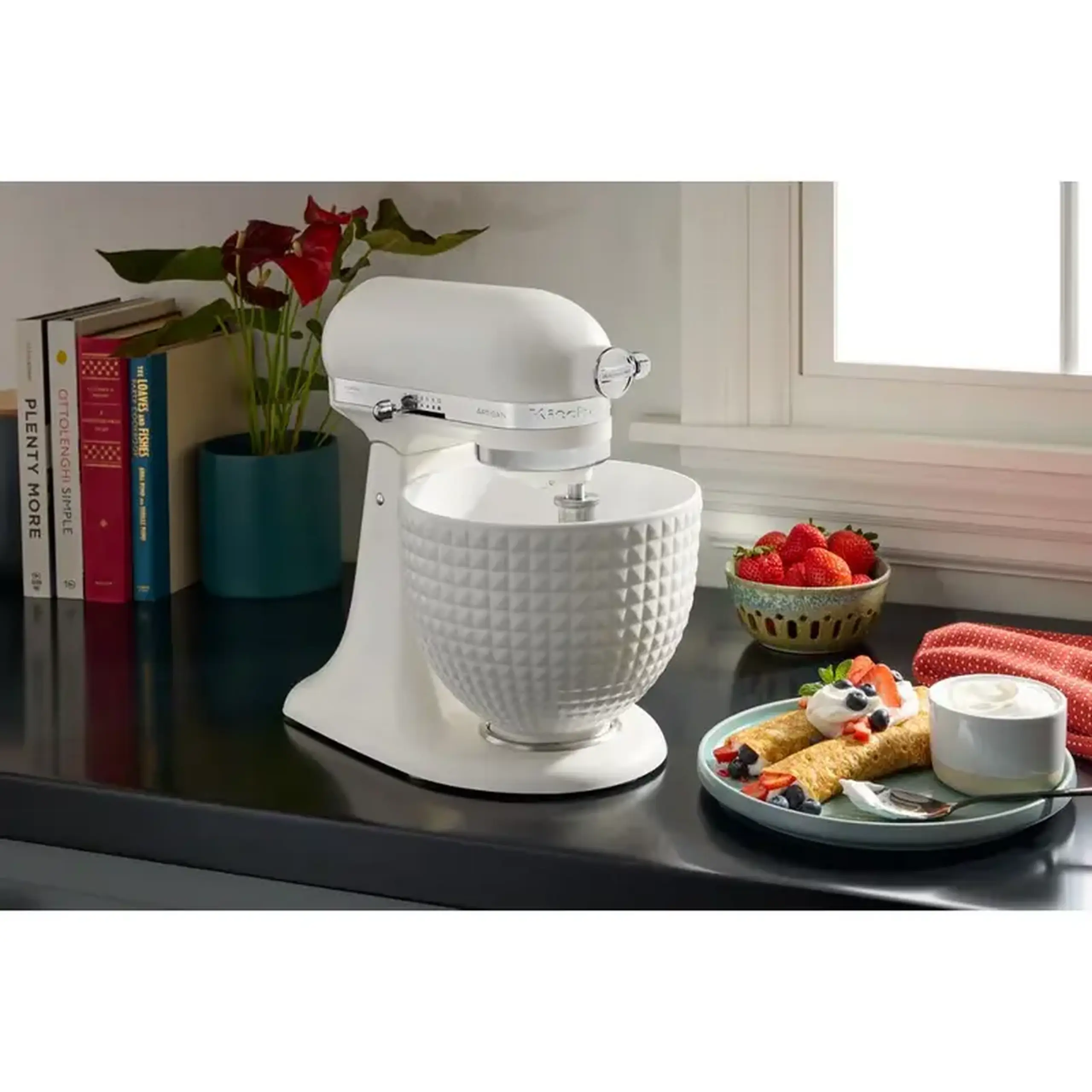 Mixer staționar KitchenAid 5KSM156CXEPL, Porcelain White