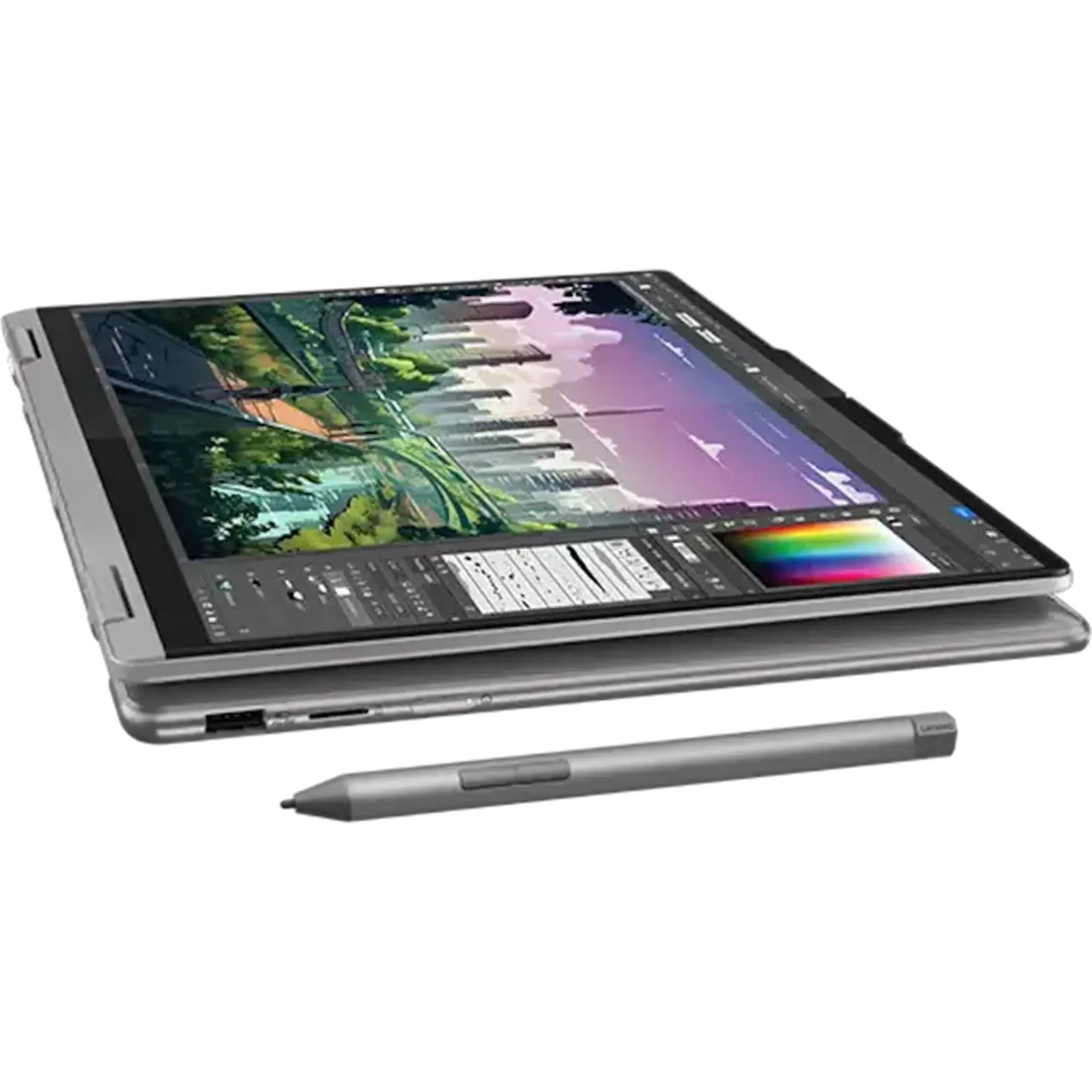 Laptop 14" Lenovo Yoga 7 2-in-1 14IHP11, Luna Grey, Intel Core 5 325, 16GB/512GB, Fără SO