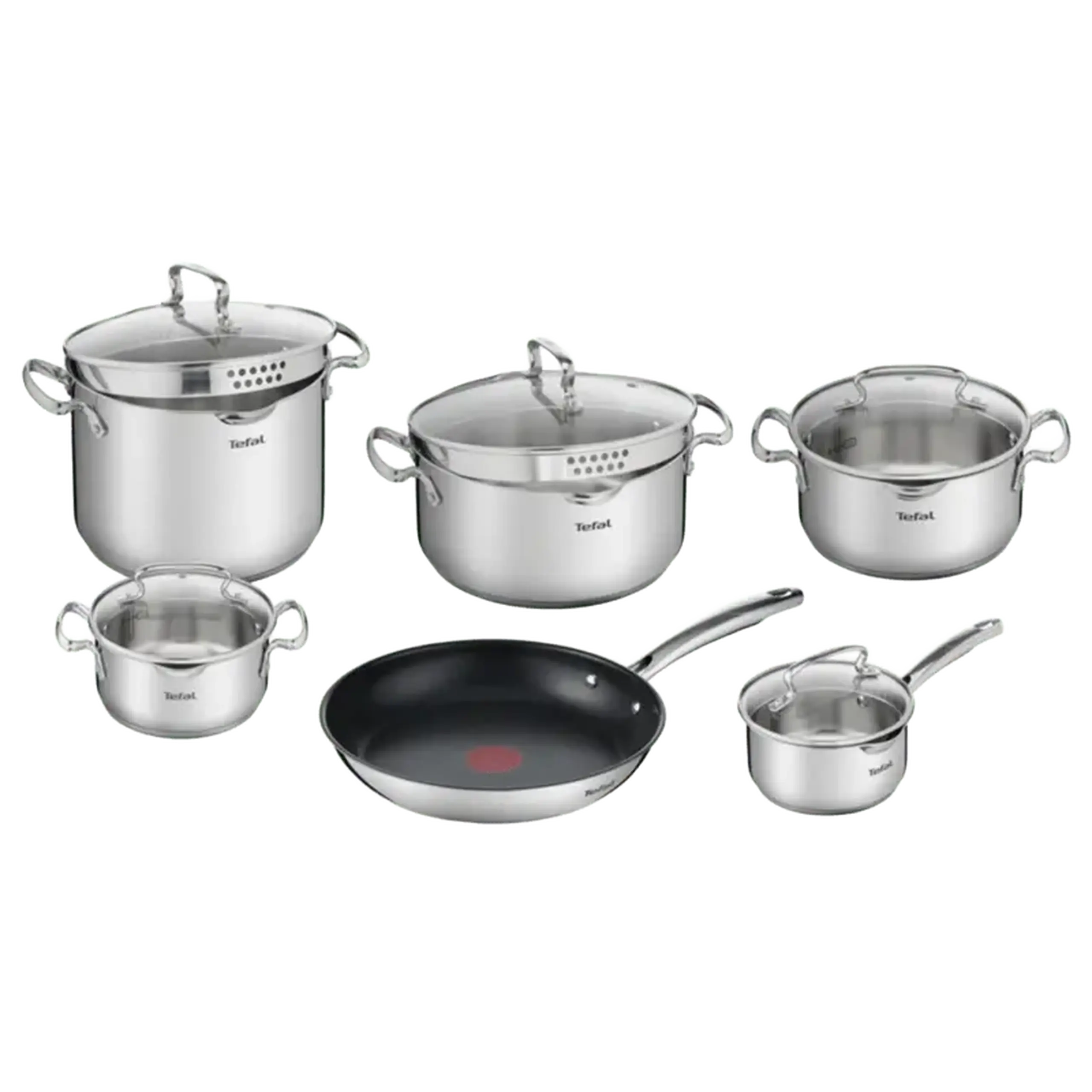 Set de vase Tefal G732SB55, Oțel inoxidabil