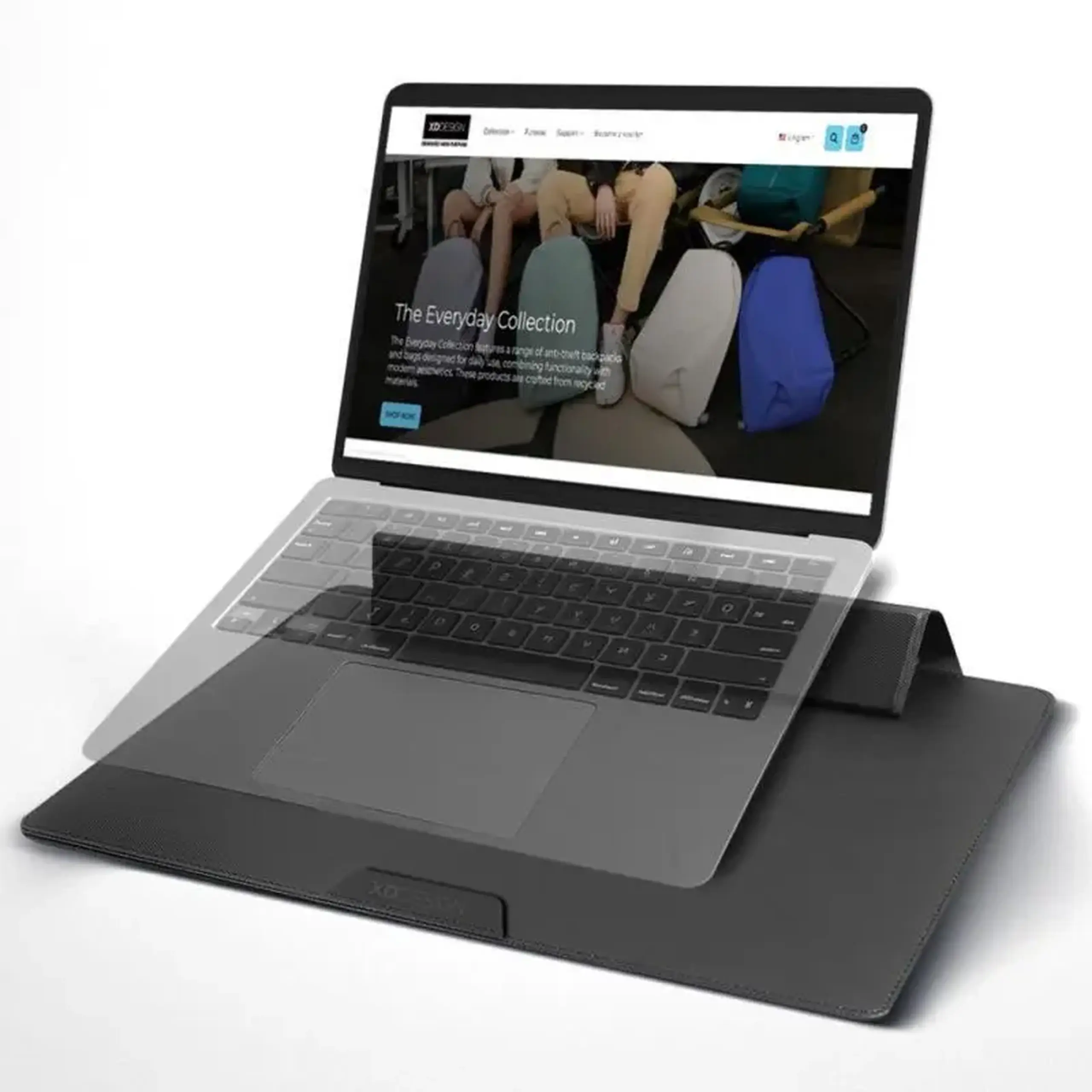 Husă pentru laptop XD-Design Mobile office 3in1 Sleeve, 14", Negru