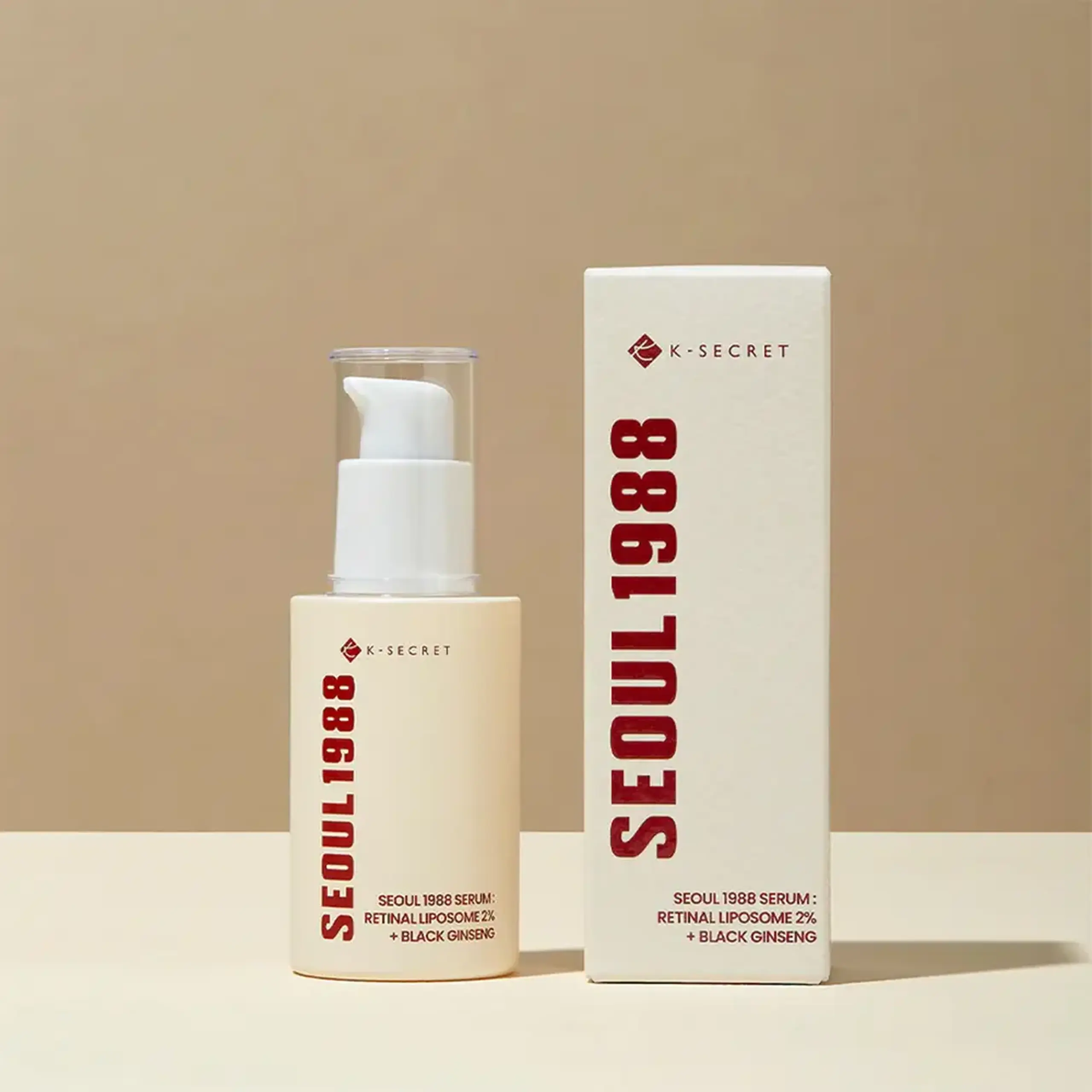 Serul anti-îmbătrânire cu 2% lipozom de retinal KSECRET - SEOUL 1988 Serum: Retinal Liposome 2% + Black Ginseng 30ml