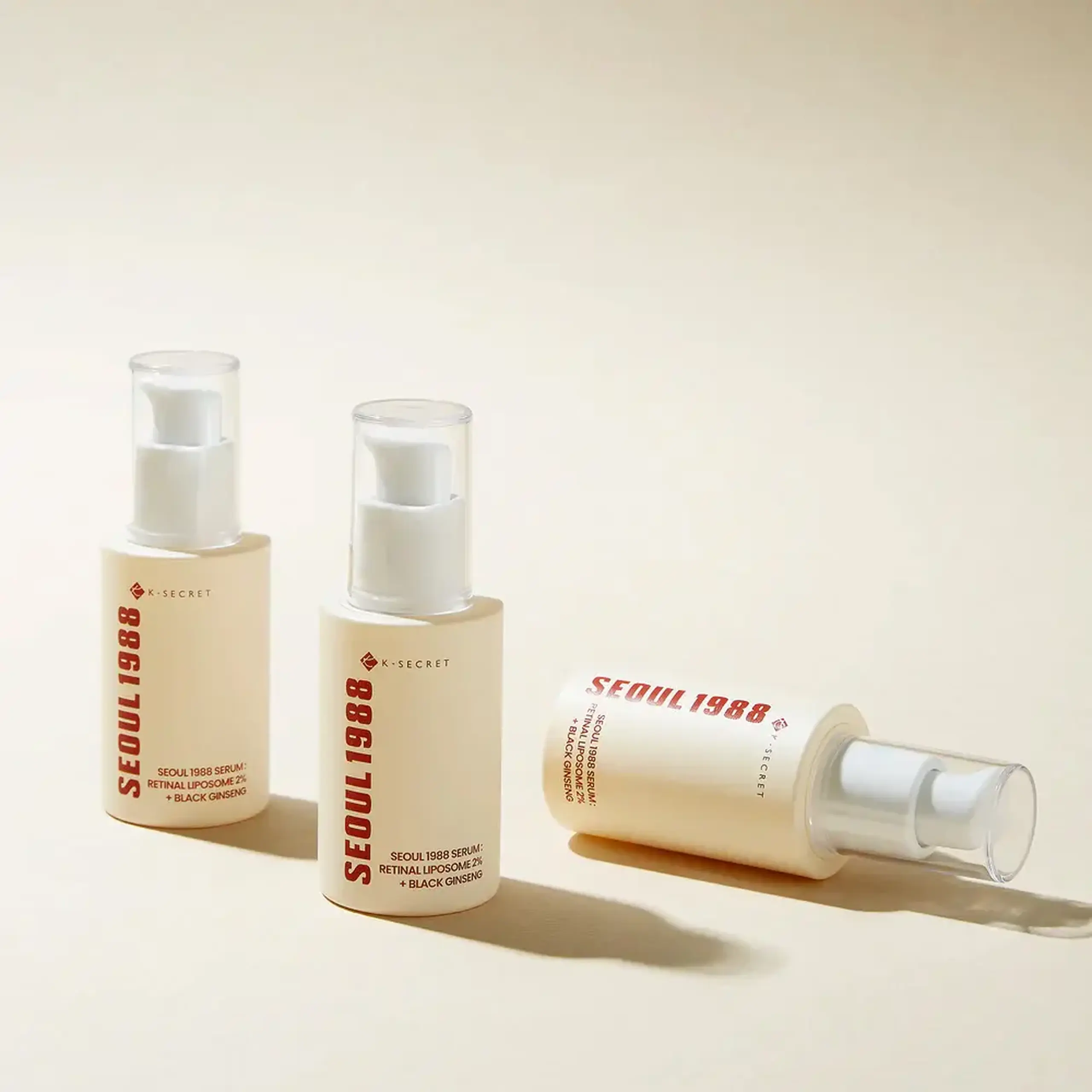 Serul anti-îmbătrânire cu 2% lipozom de retinal KSECRET - SEOUL 1988 Serum: Retinal Liposome 2% + Black Ginseng 30ml