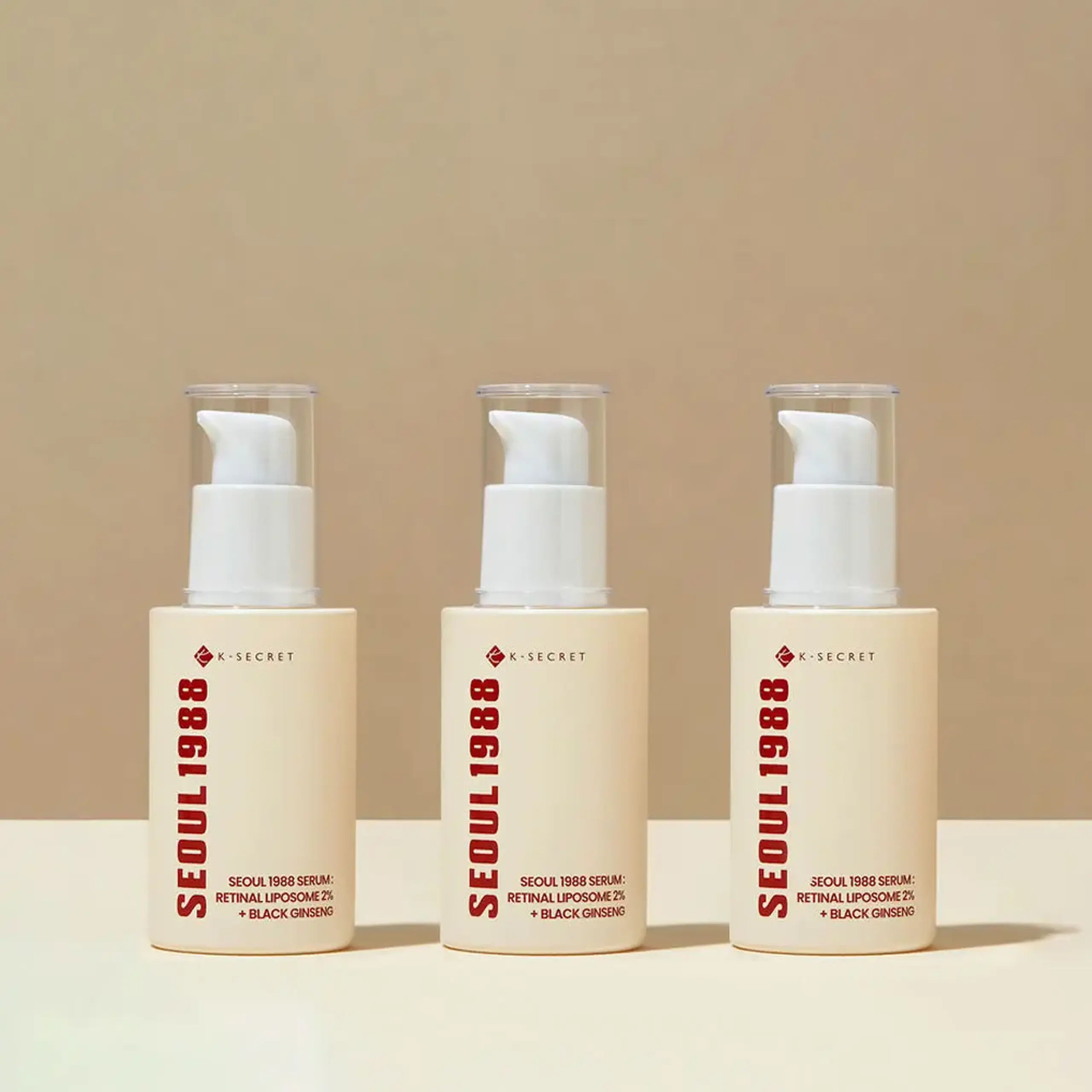 Serul anti-îmbătrânire cu 2% lipozom de retinal KSECRET - SEOUL 1988 Serum: Retinal Liposome 2% + Black Ginseng 30ml