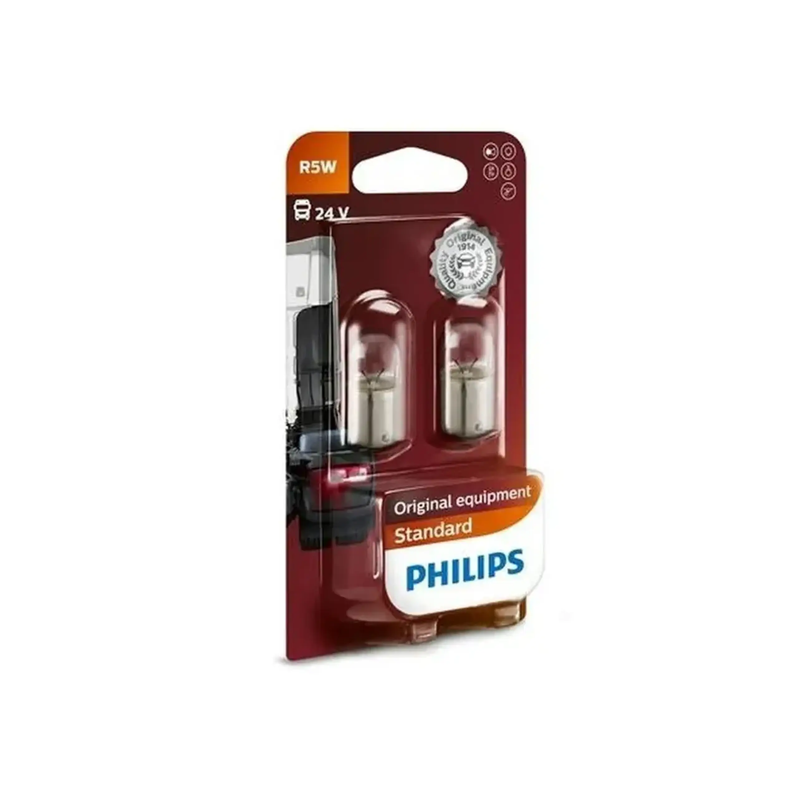 Bec auto R5W 13821B2 5 W BA15s 125 lm 3200 K 24 V Philips