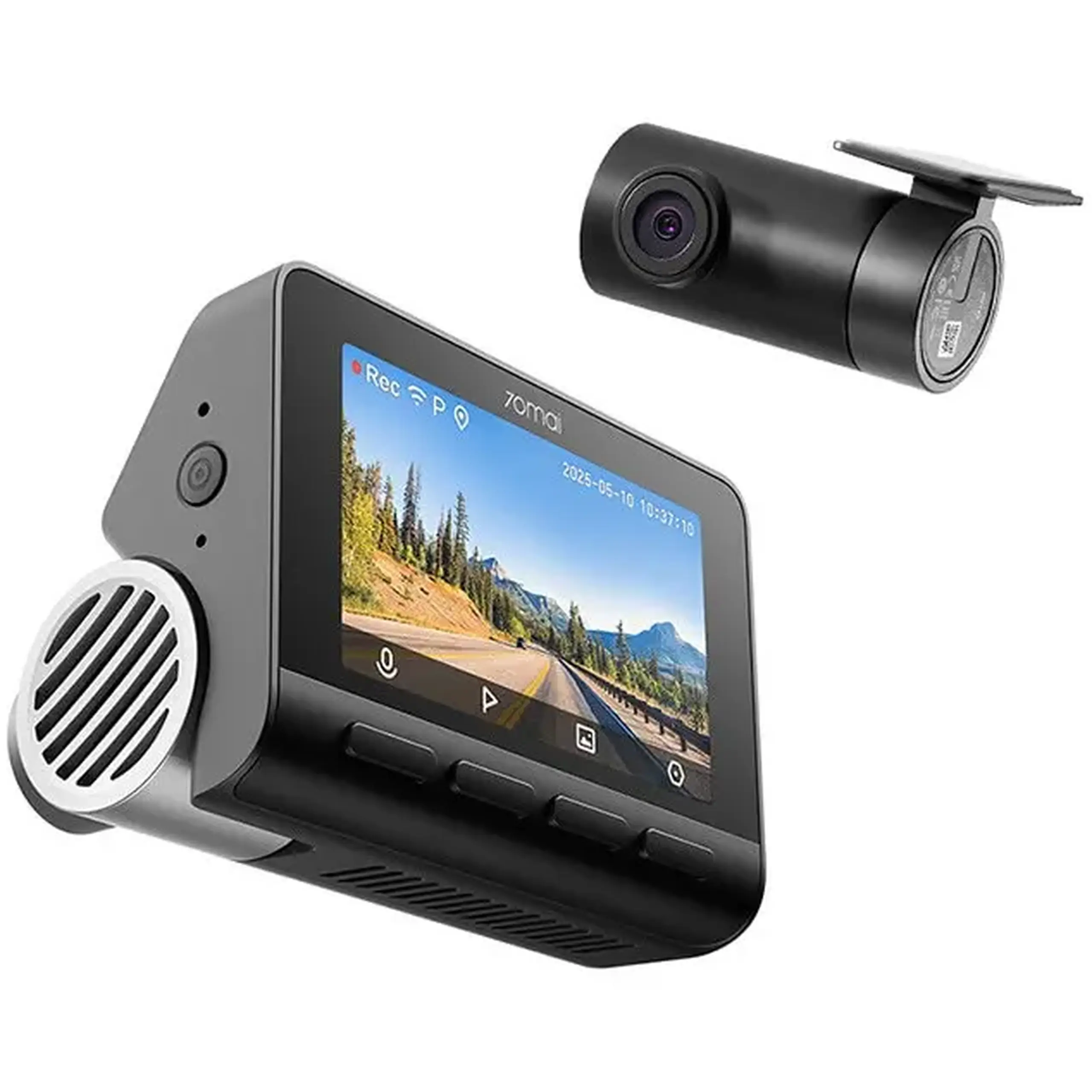 Camera auto DVR Dual Chanel 70mai A810S+Camera luneta 70mai RC24, Rezolutie 4K,Ecran IPS 3'', Senzor Sony Starvis 2,Supercapacitor, 146 FOV, ADAS, GPS,HDR,Night Vision, Wi-Fi