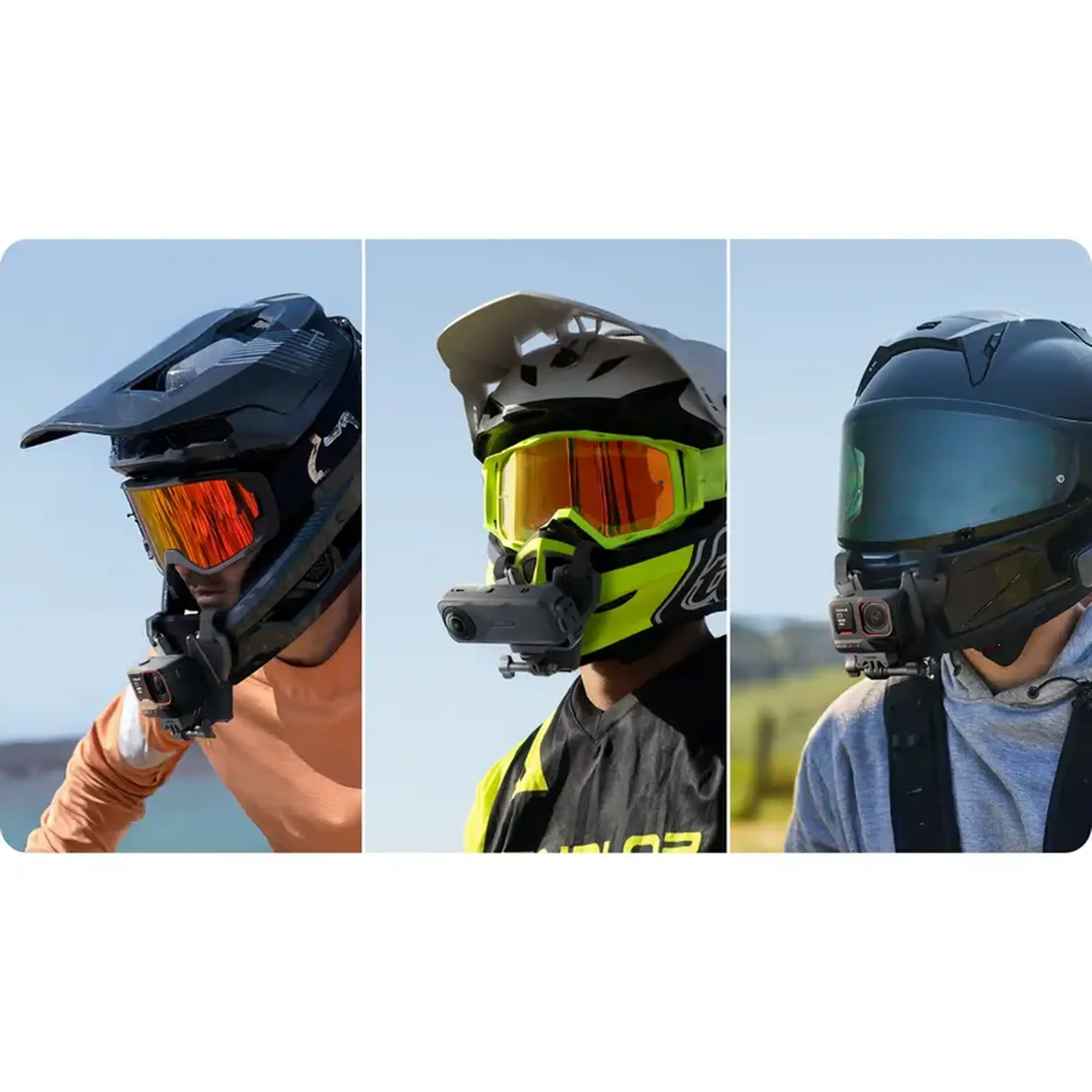 Accesorii pentru camere de acțiune Insta360 Helmet Chin Mount 2.0, Negru
